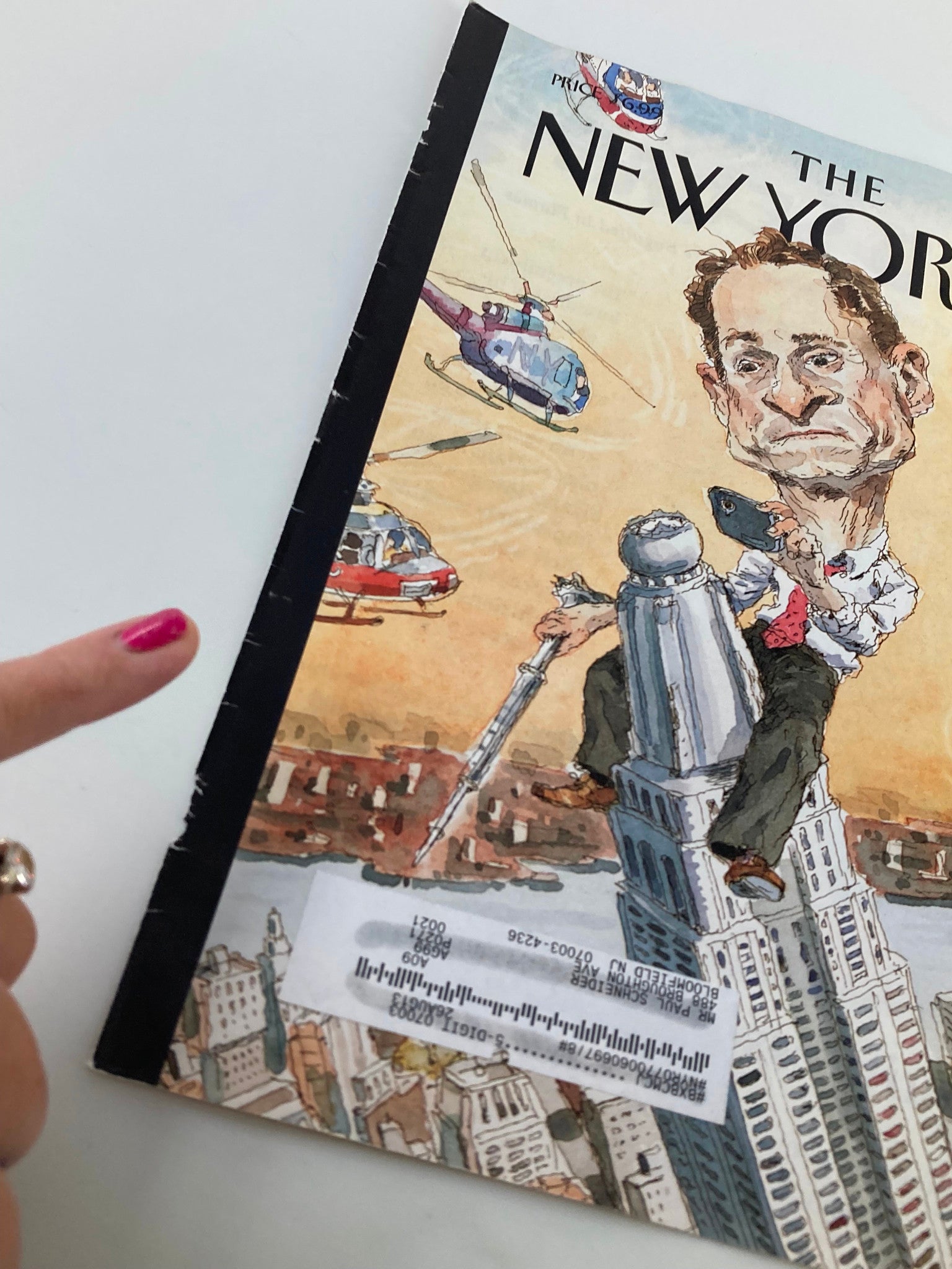 COVER ONLY The New Yorker August 5 2013 Carlos Danger by John Cuneo