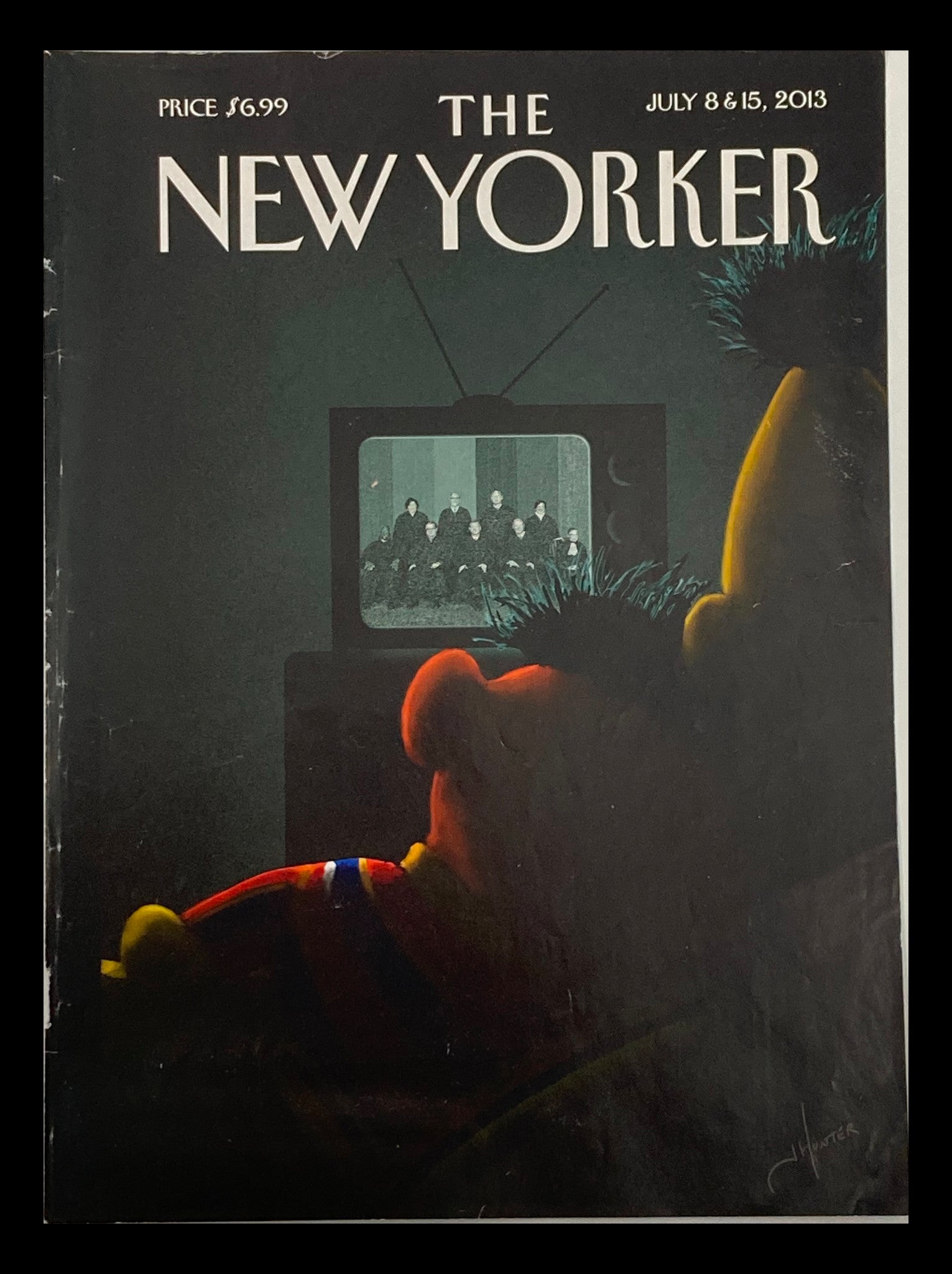 COVER ONLY The New Yorker July 8 2013 Ernie and Bert Sesame Street by Hunter