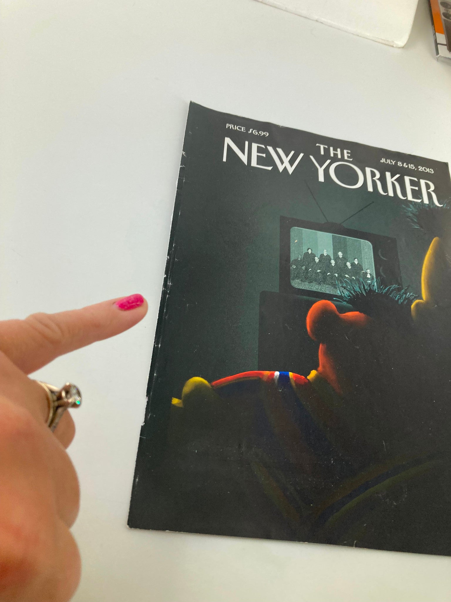 COVER ONLY The New Yorker July 8 2013 Ernie and Bert Sesame Street by Hunter