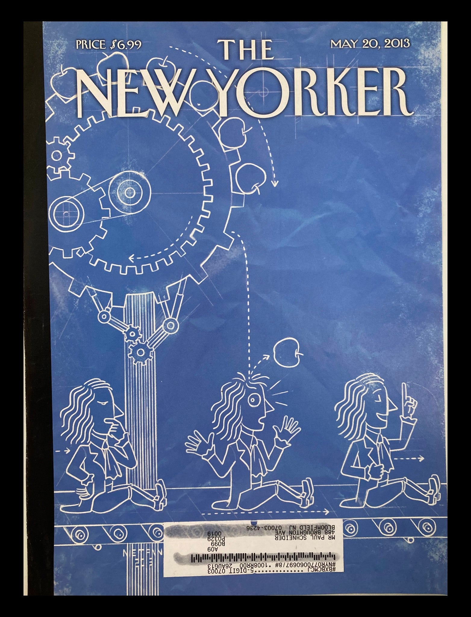 COVER ONLY The New Yorker May 20 2013 Theme Cover Eureka by Christoph Niemann