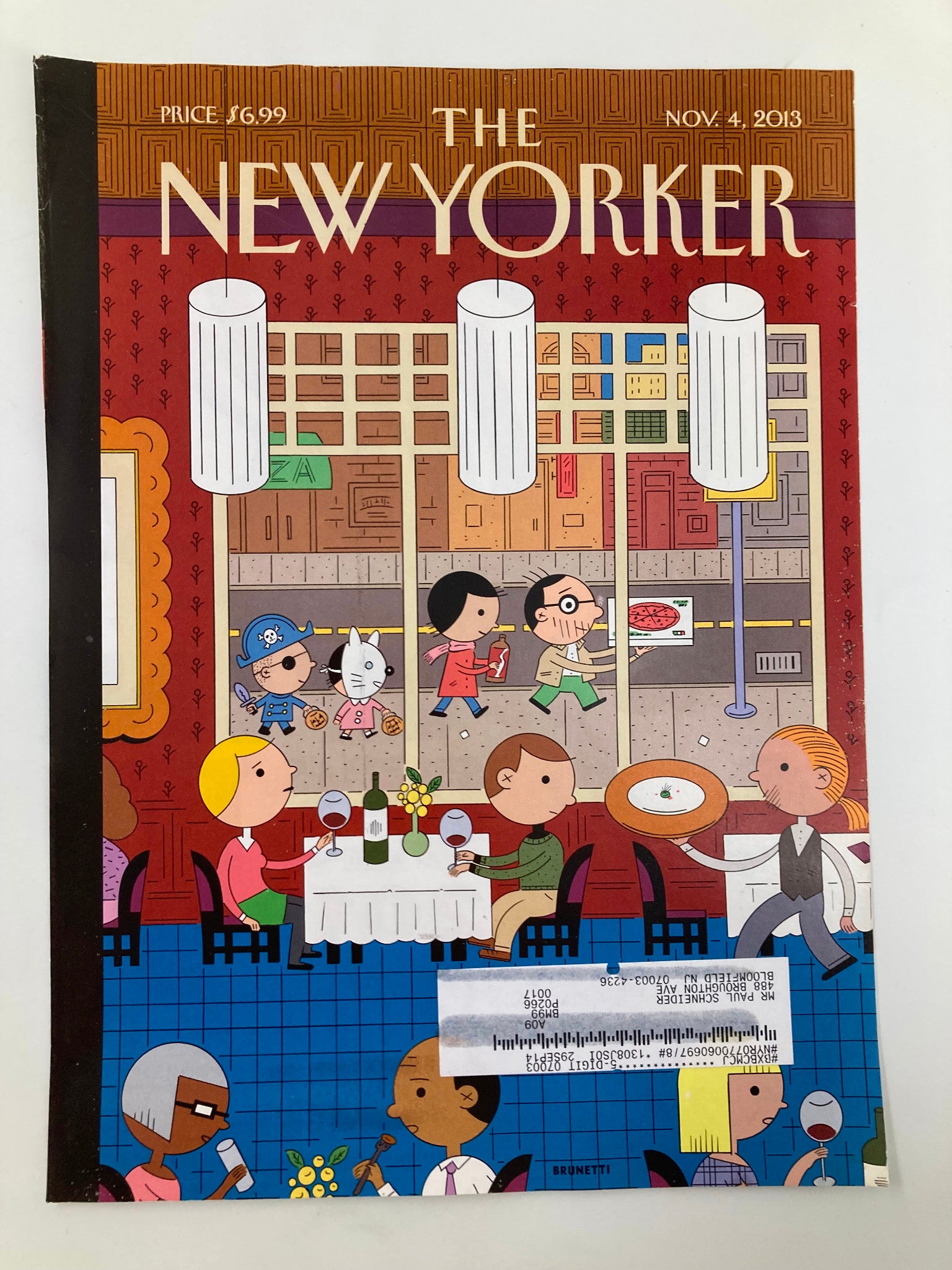 COVER ONLY The New Yorker November 4 2013 Tea Party's Revenge by Ivan Brunetti