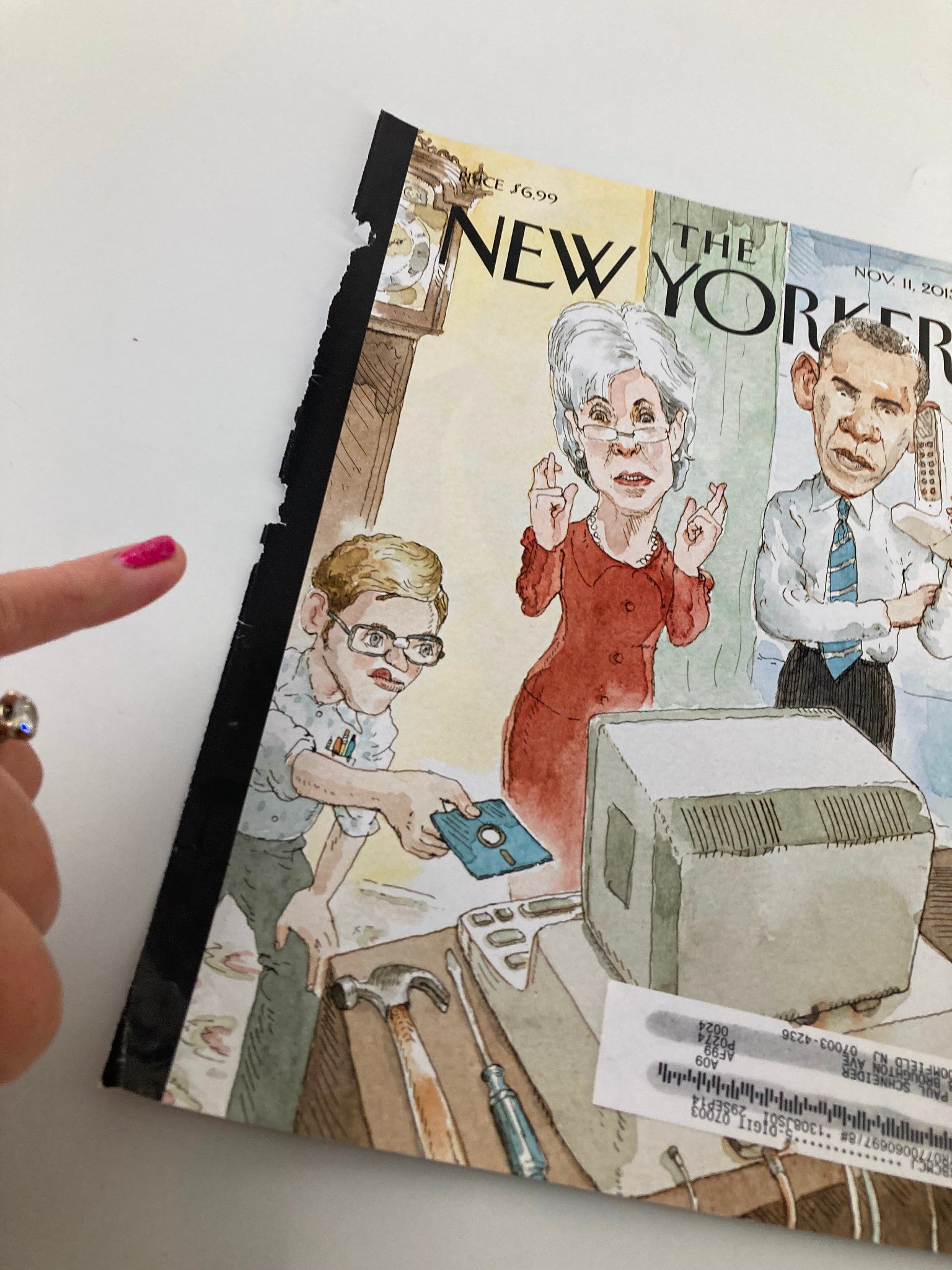 COVER ONLY The New Yorker November 11 2013 Barack Obama by Barry Blitt