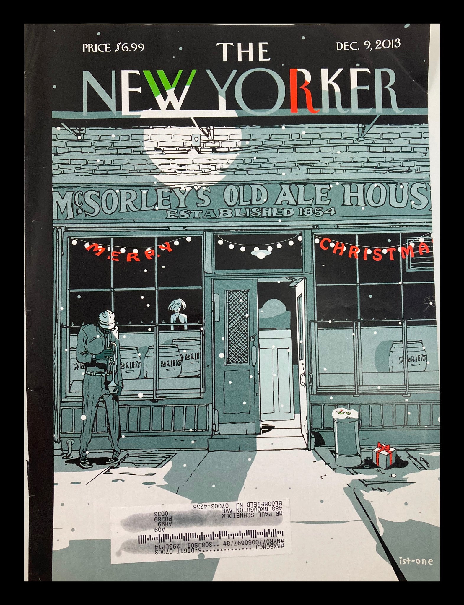 COVER ONLY The New Yorker December 9 2013 Bright Lights by Jorge Colombo