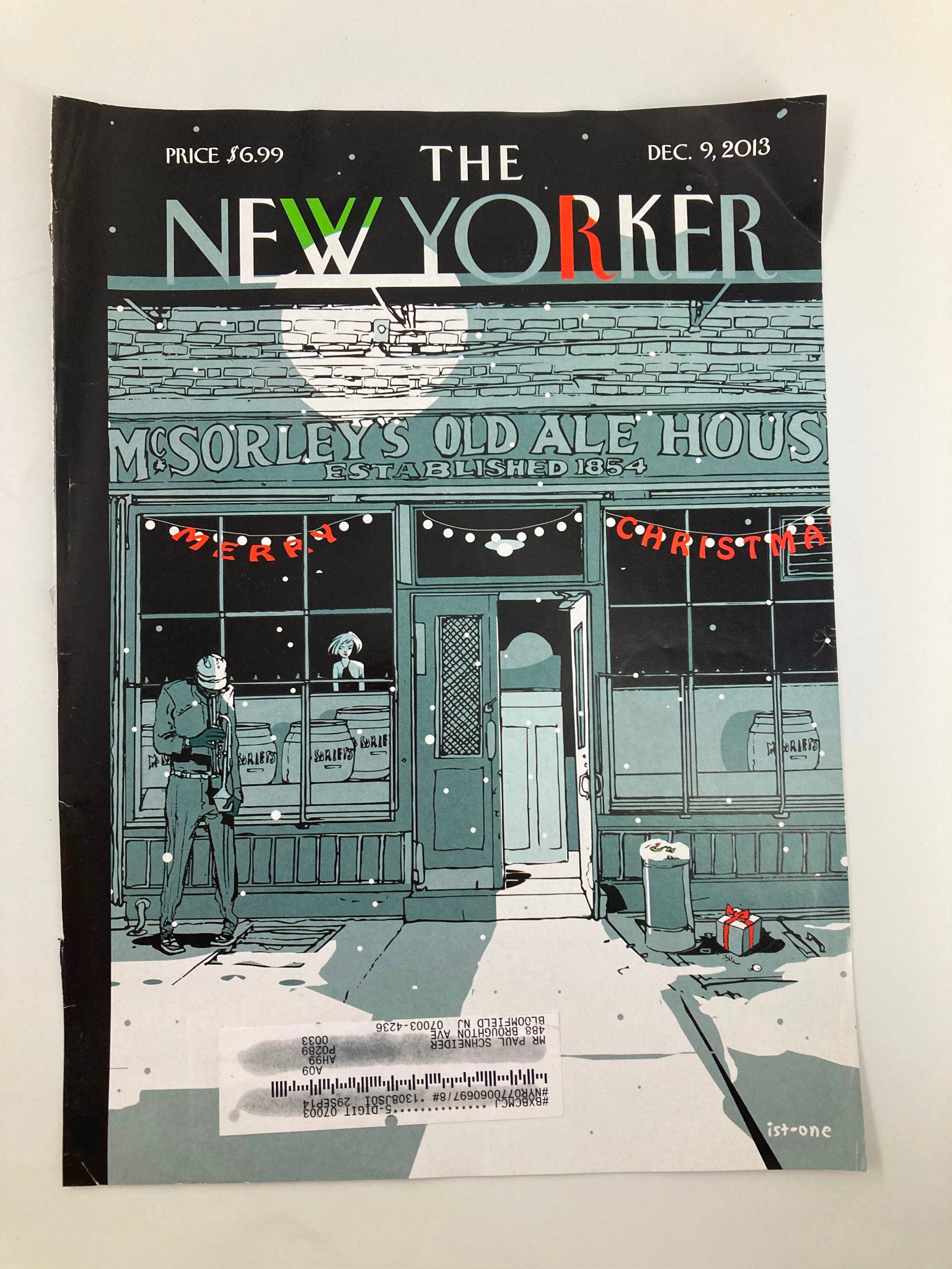 COVER ONLY The New Yorker December 9 2013 Bright Lights by Jorge Colombo