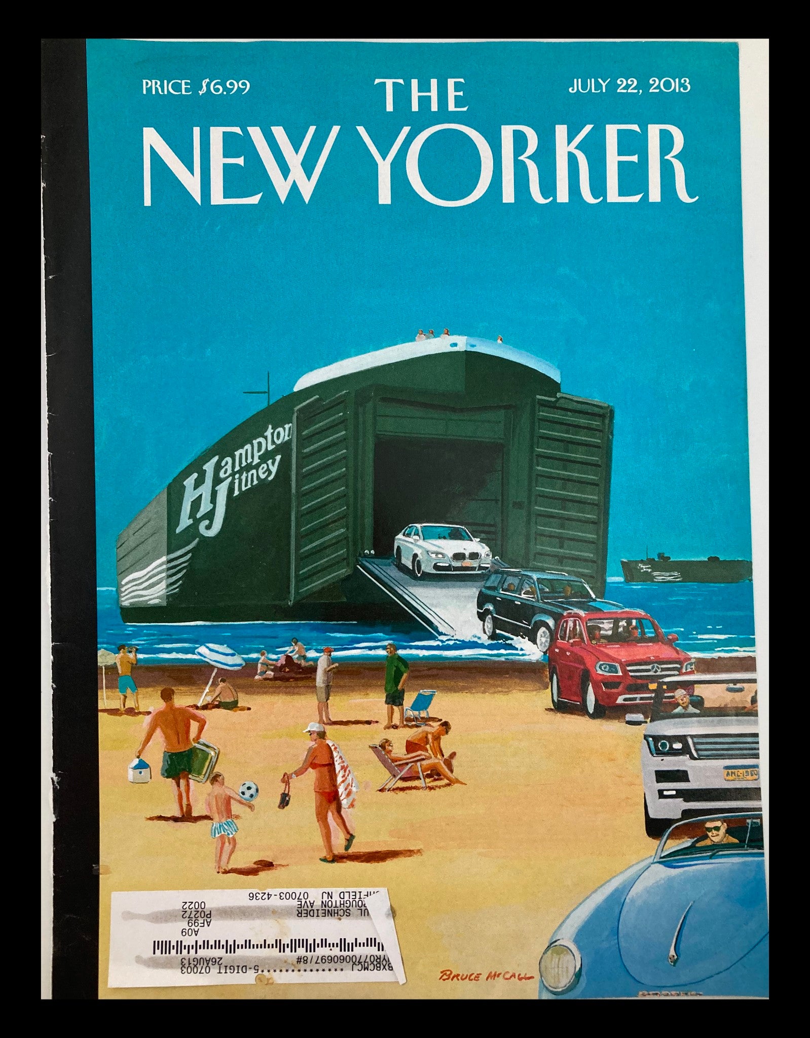 COVER ONLY The New Yorker July 22 2013 Operation Neptune by Bruce McCall