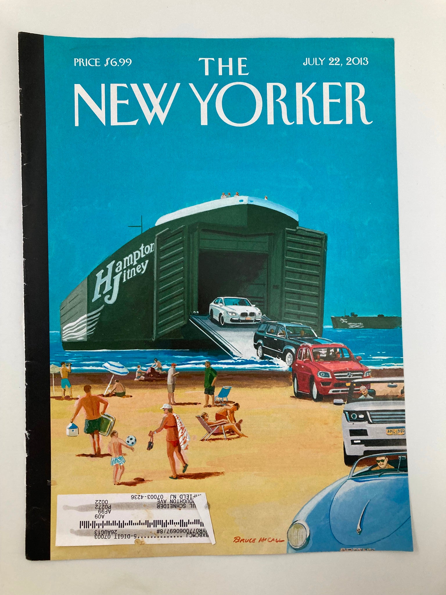 COVER ONLY The New Yorker July 22 2013 Operation Neptune by Bruce McCall