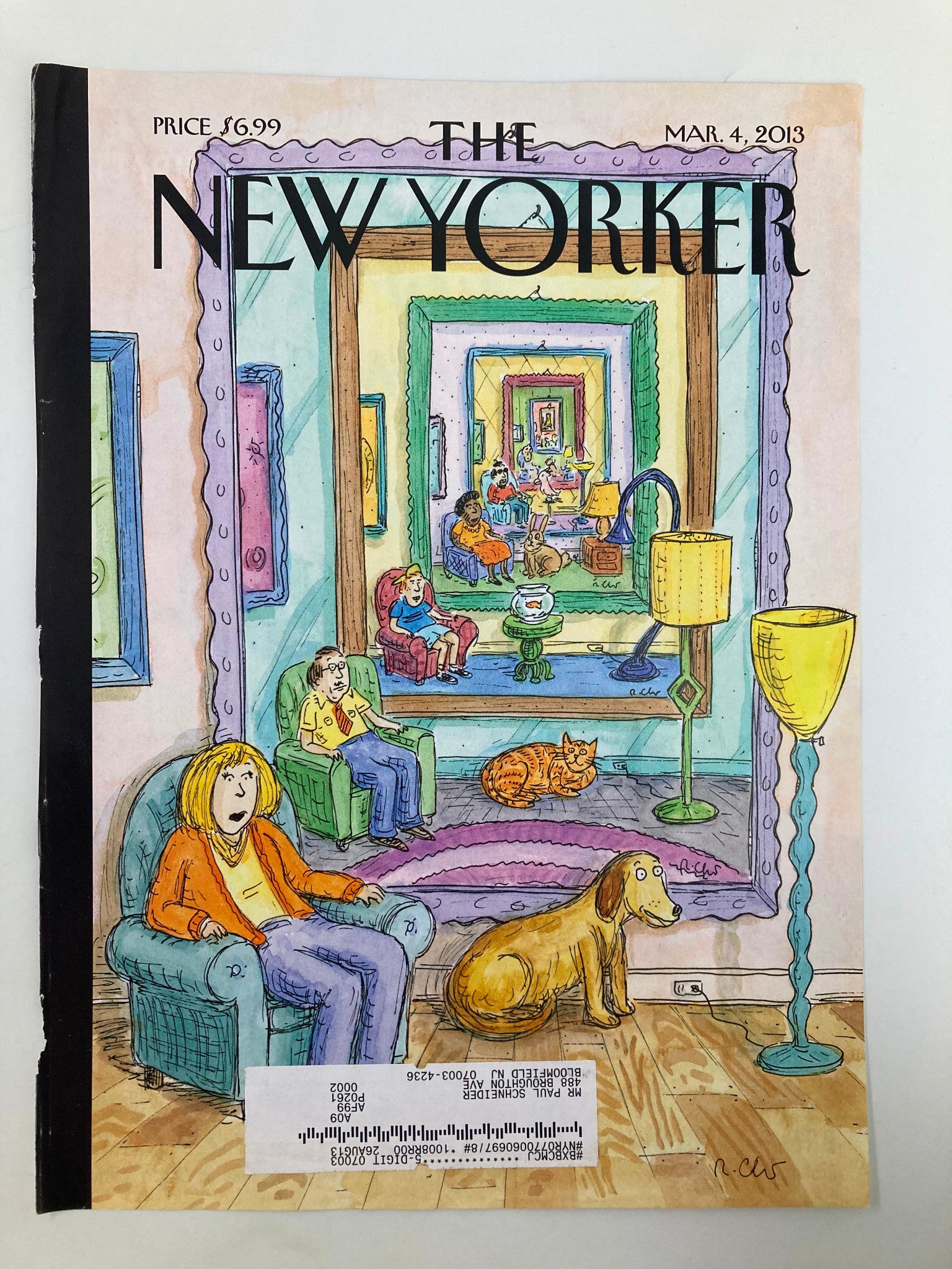 COVER ONLY The New Yorker March 4 2013 Theme Cover Ad Infinitum by Roz Chast