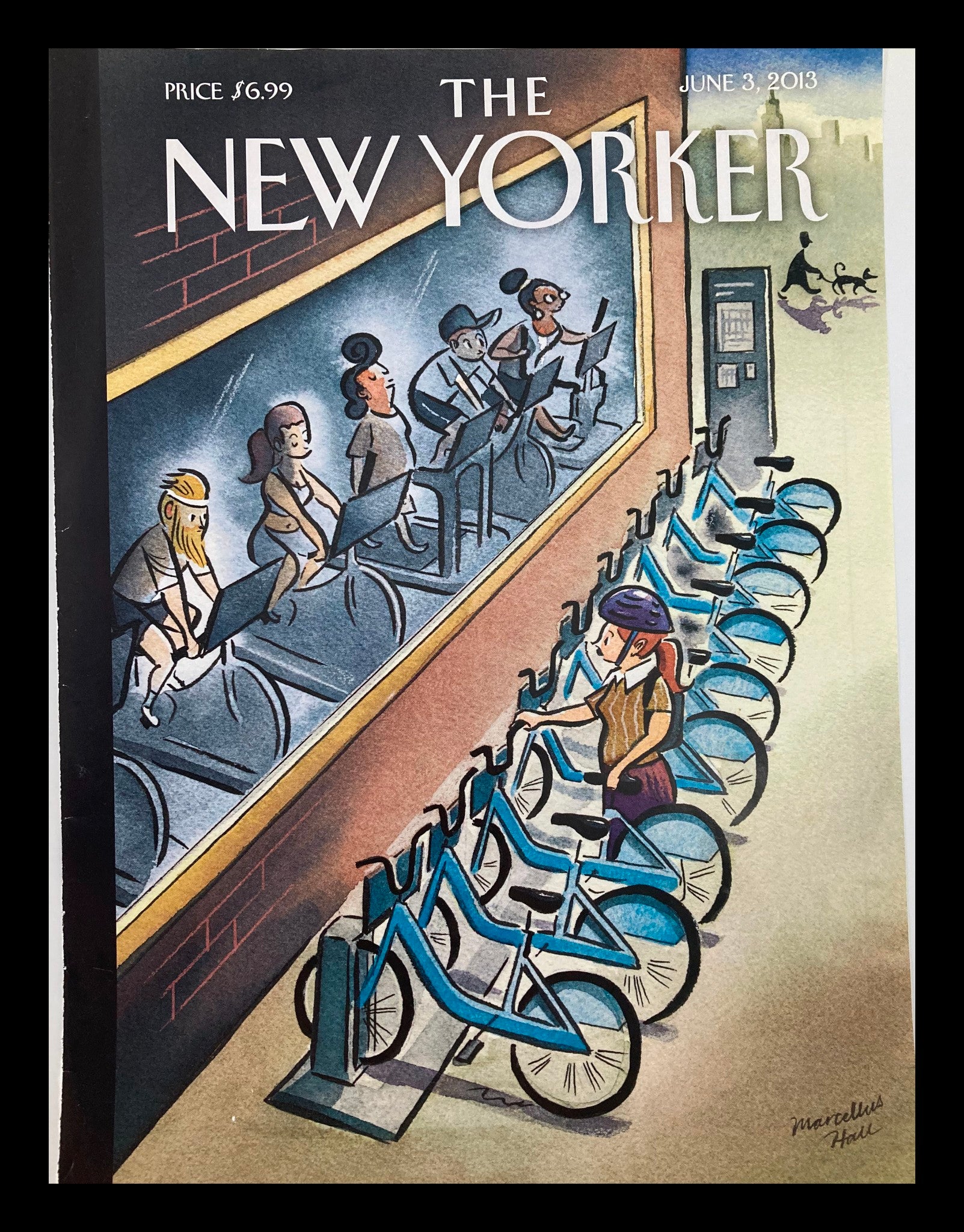 COVER ONLY The New Yorker June 3 2013 Urban Cycles by Marcellus Hall No Label