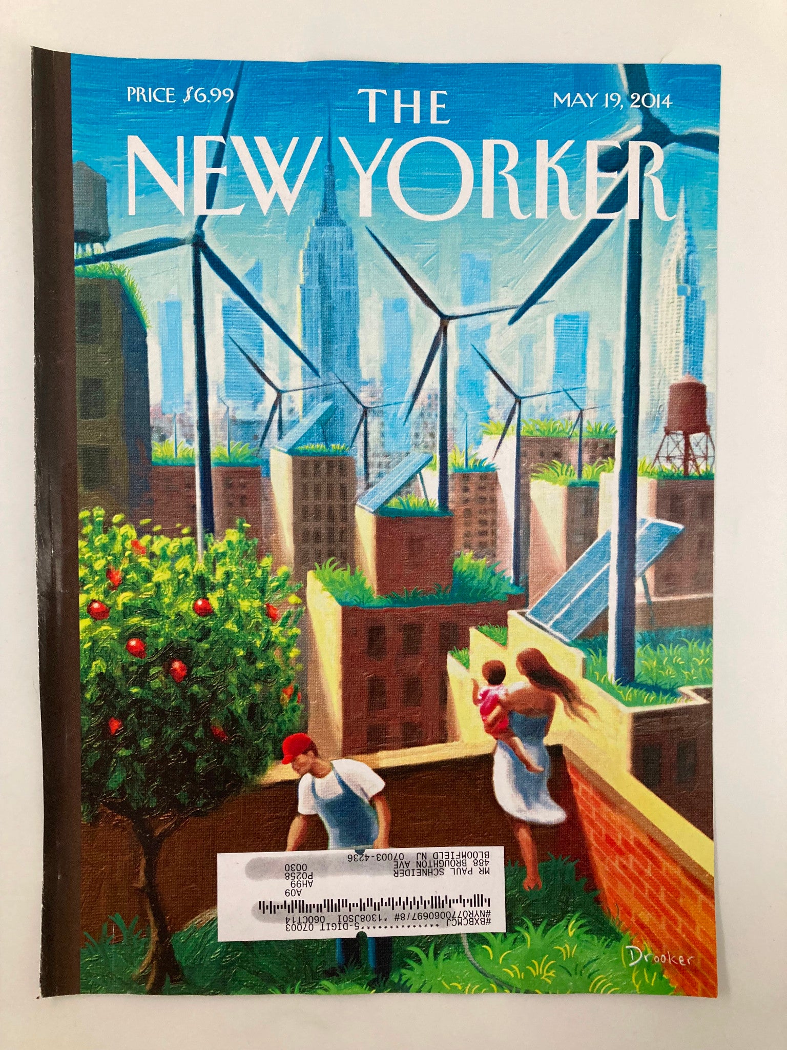 COVER ONLY The New Yorker May 19 2014 The Innovators by Eric Drooker