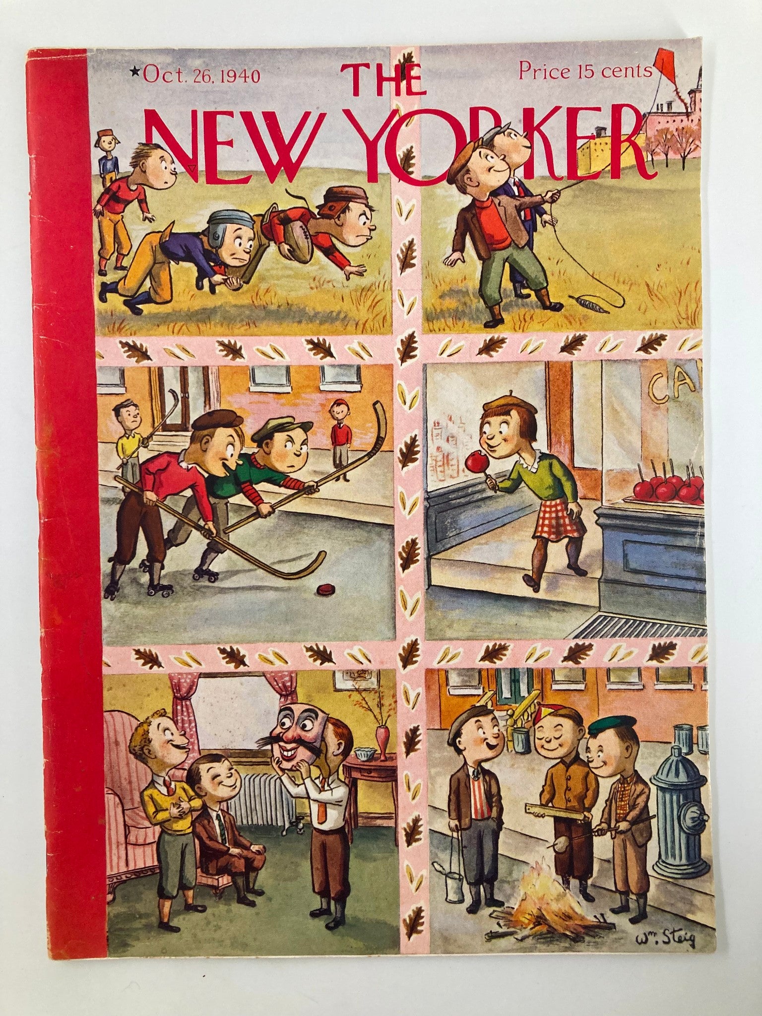 The New Yorker Magazine October 26 1940 City and Country Kids by William Steig