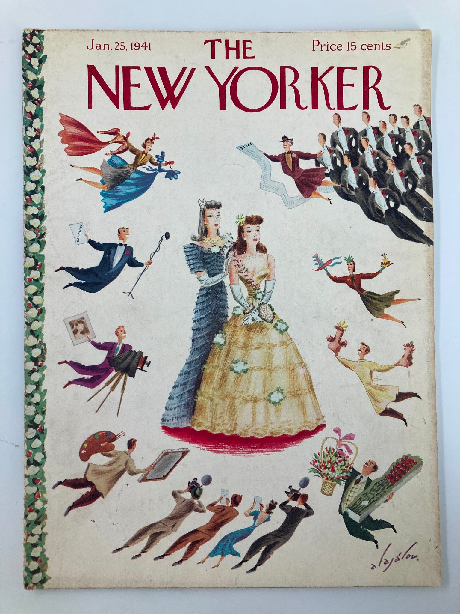 The New Yorker Magazine January 25 1941 Debutante Contest by Constantin Alajalov