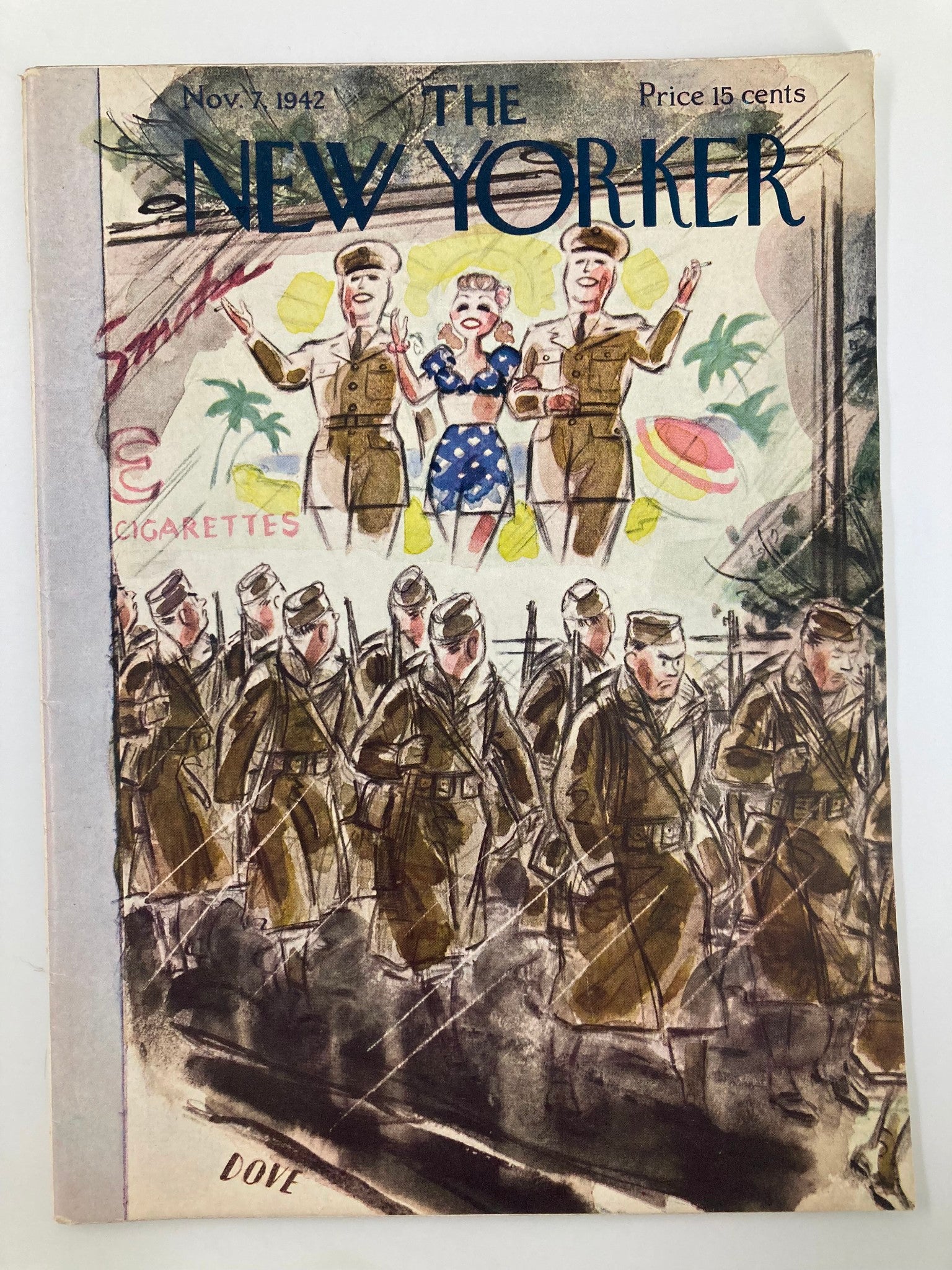 The New Yorker Magazine November 7 1942 Join The Army by Leonard Dove No Label