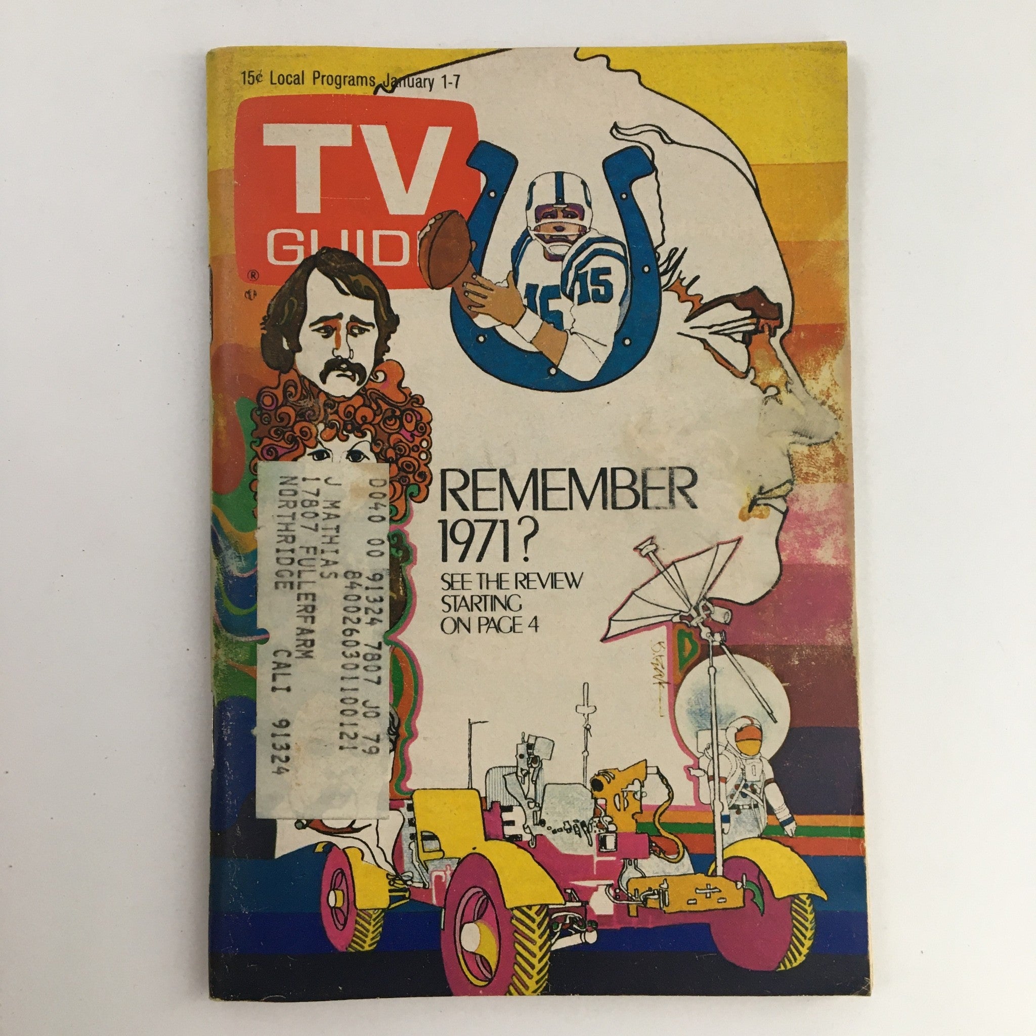 TV Guide Magazine January 1 1972 Remember 1971 See The Review L.A. Edition
