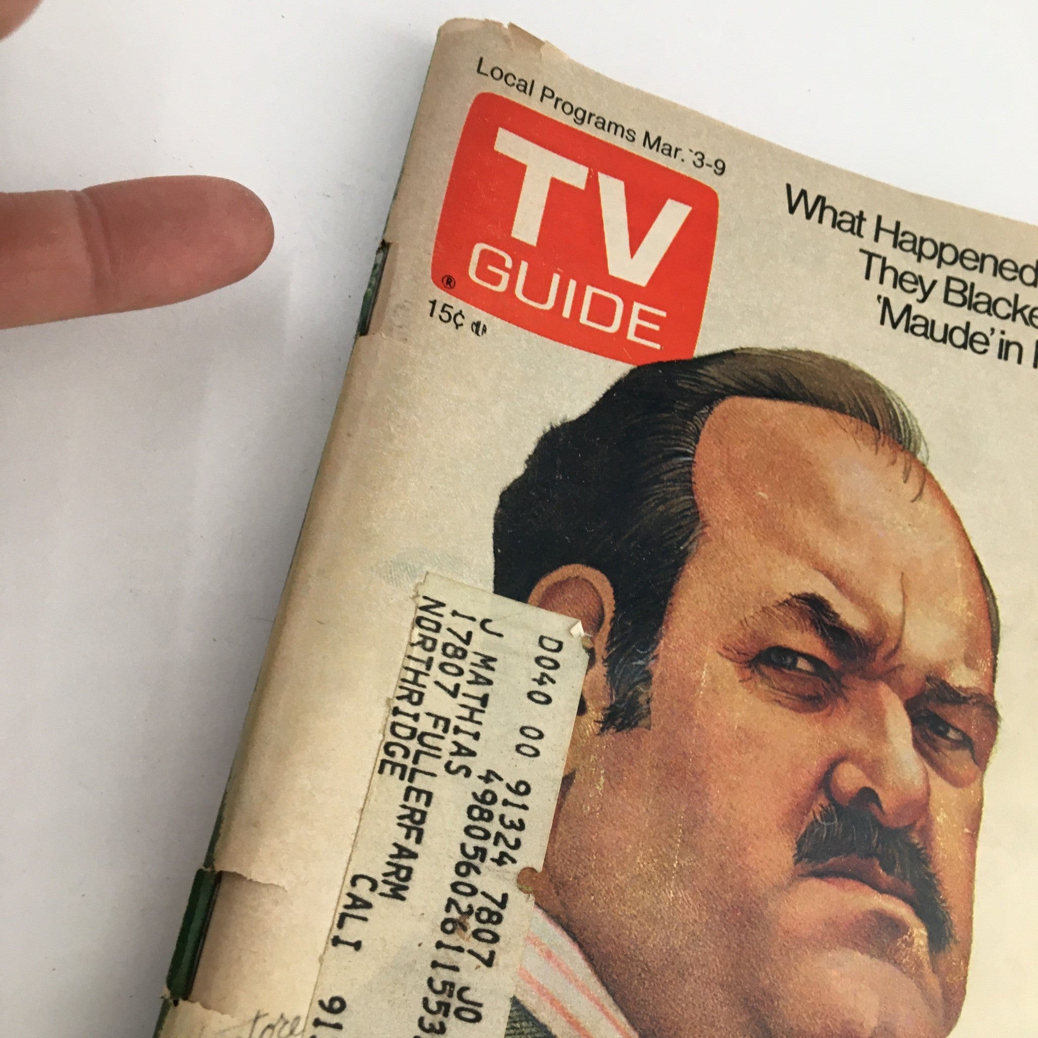 TV Guide Magazine March 3 1973 William Conrad of 'Cannon' L.A. Edition