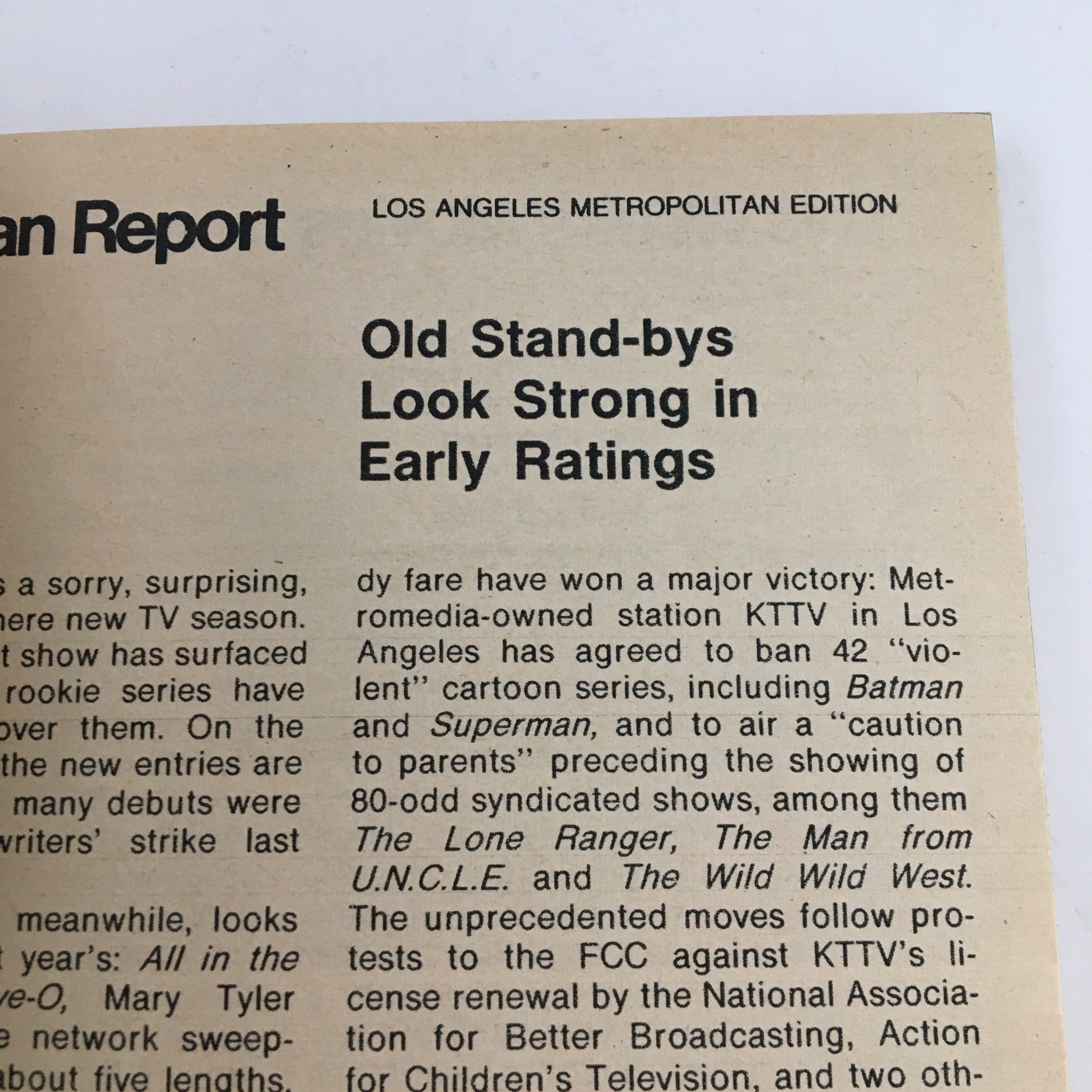 TV Guide Magazine October 13 1973, Los Angeles Edition, featuring an article titled 'Old Stand-bys Look Strong in Early Ratings' discussing the early ratings of TV shows.