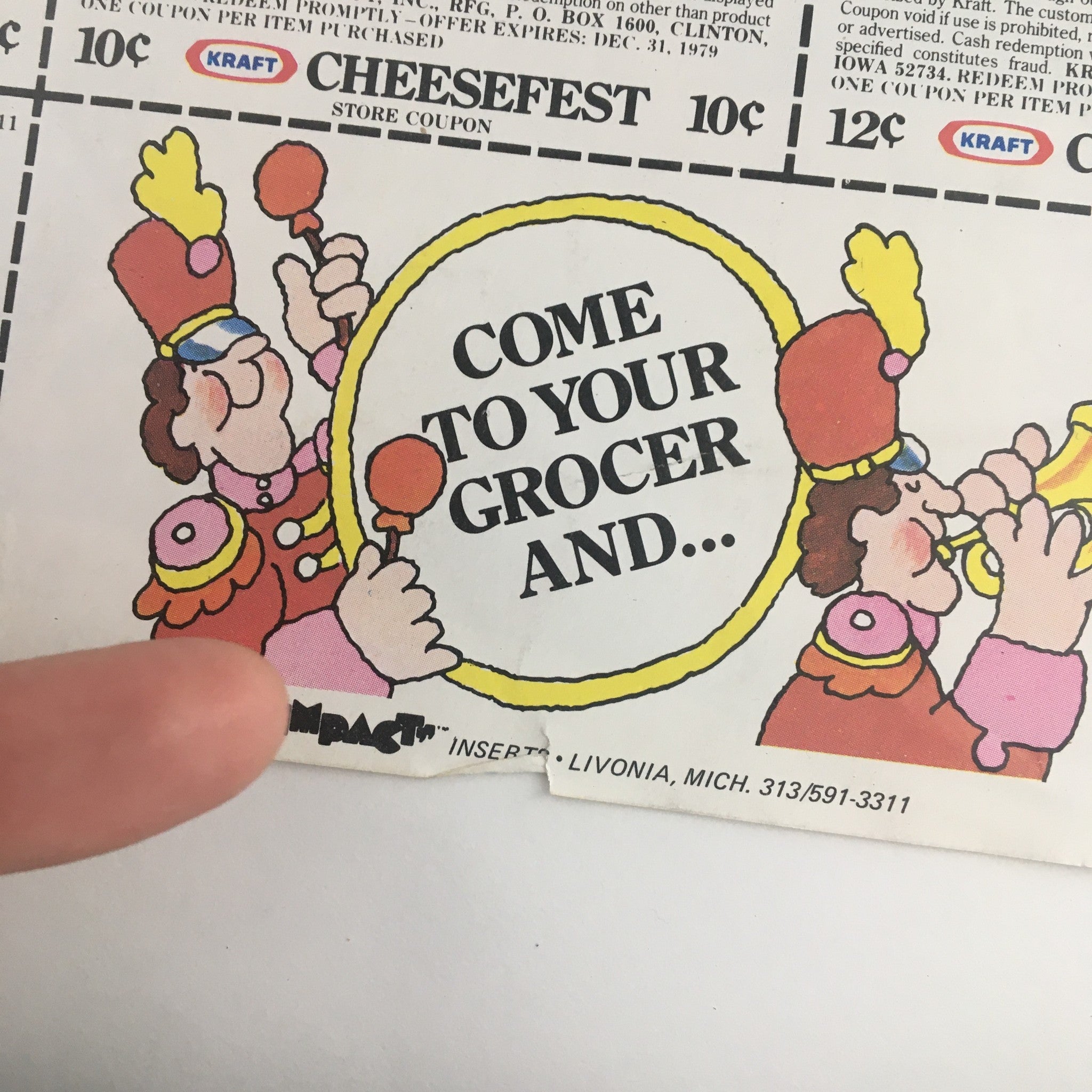 1979 Kraft June Cheesefestival Circular Coupon Advertisement