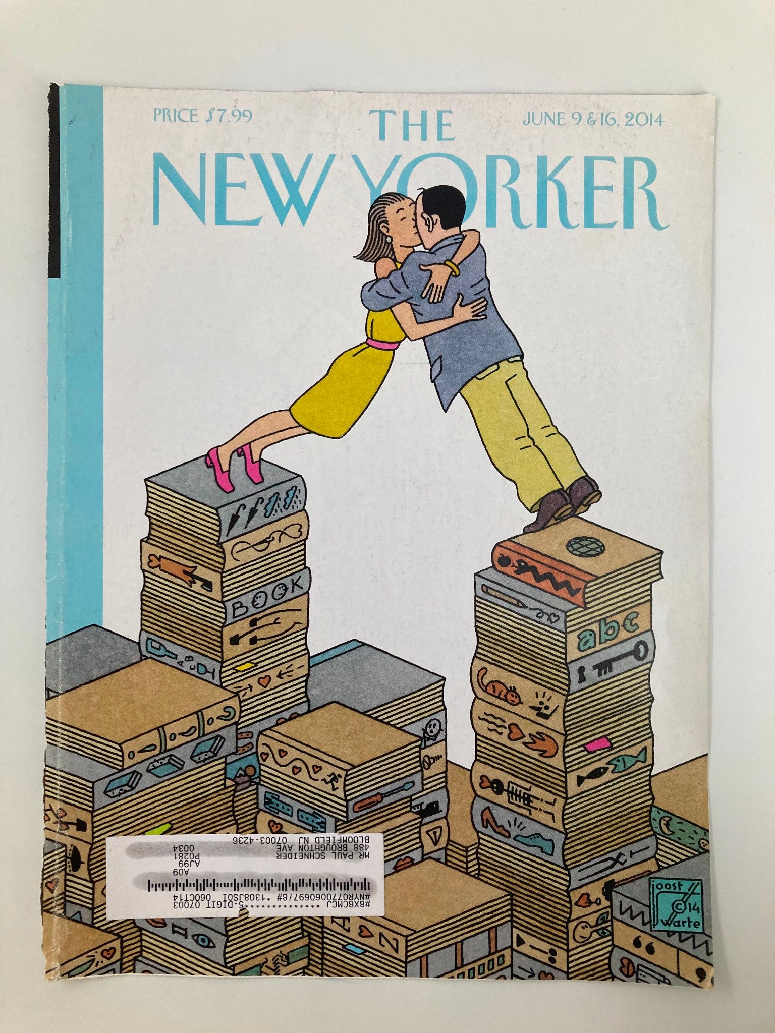 COVER ONLY The New Yorker June 9 & 16 2014 New Way of Looking by Joost Swarte