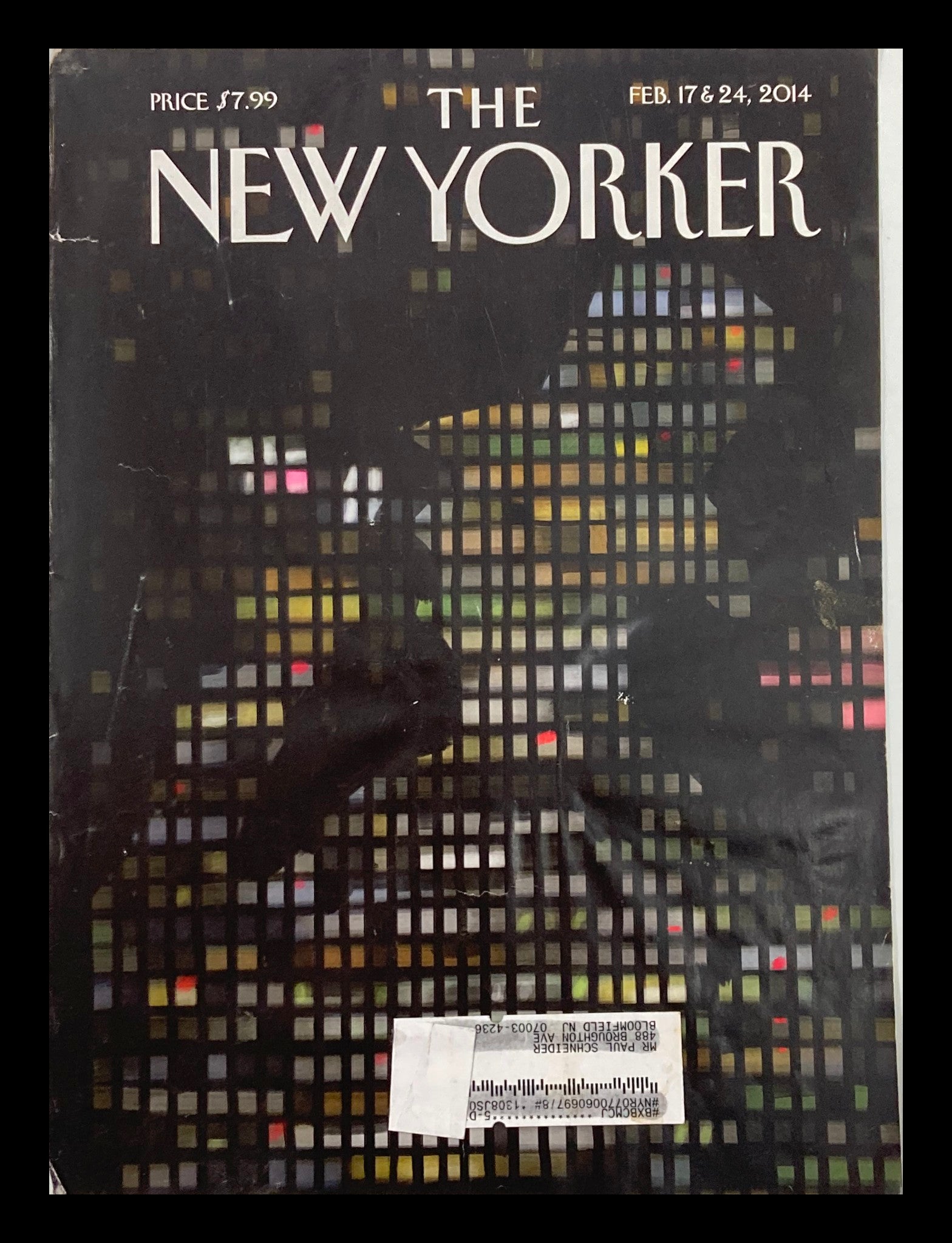 COVER ONLY The New Yorker February 17 2014 Unmodern Millie by Jorge Colombo