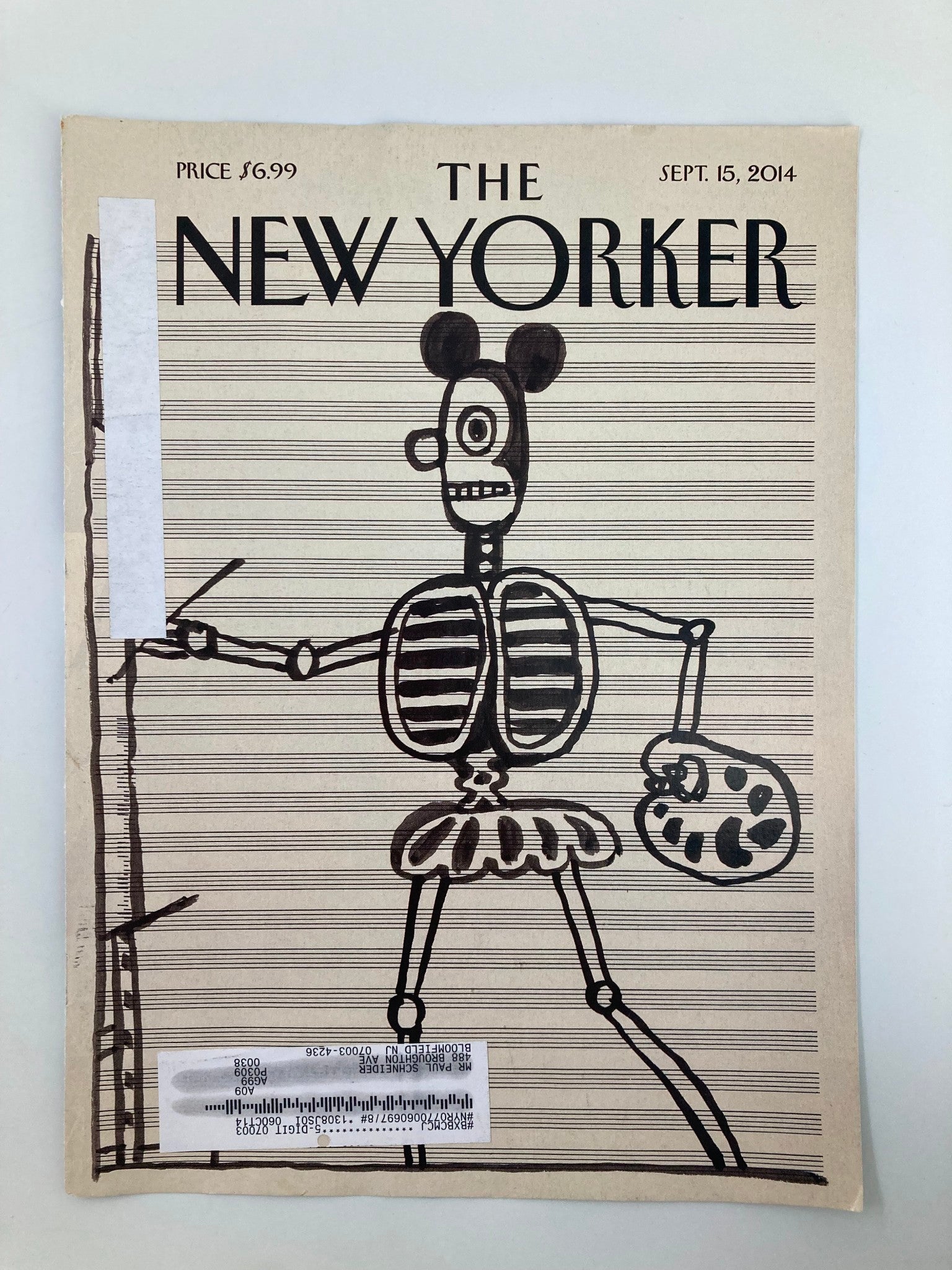 COVER ONLY The New Yorker September 15 2014 Untitled, Circa 1967 by S. Steinberg