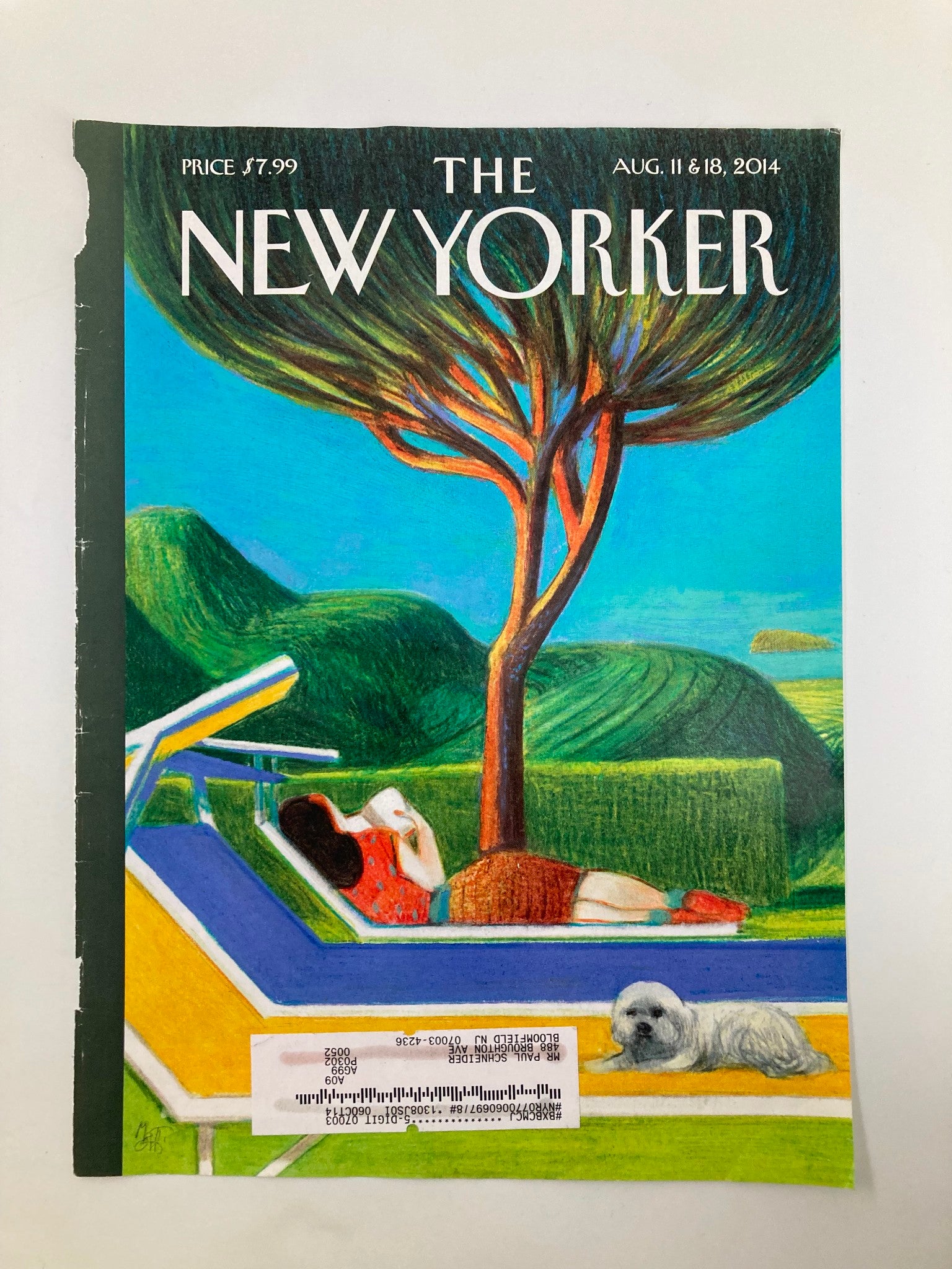 COVER ONLY The New Yorker August 11 2014 Theme Cover Siesta by Lorenzo Mattotti