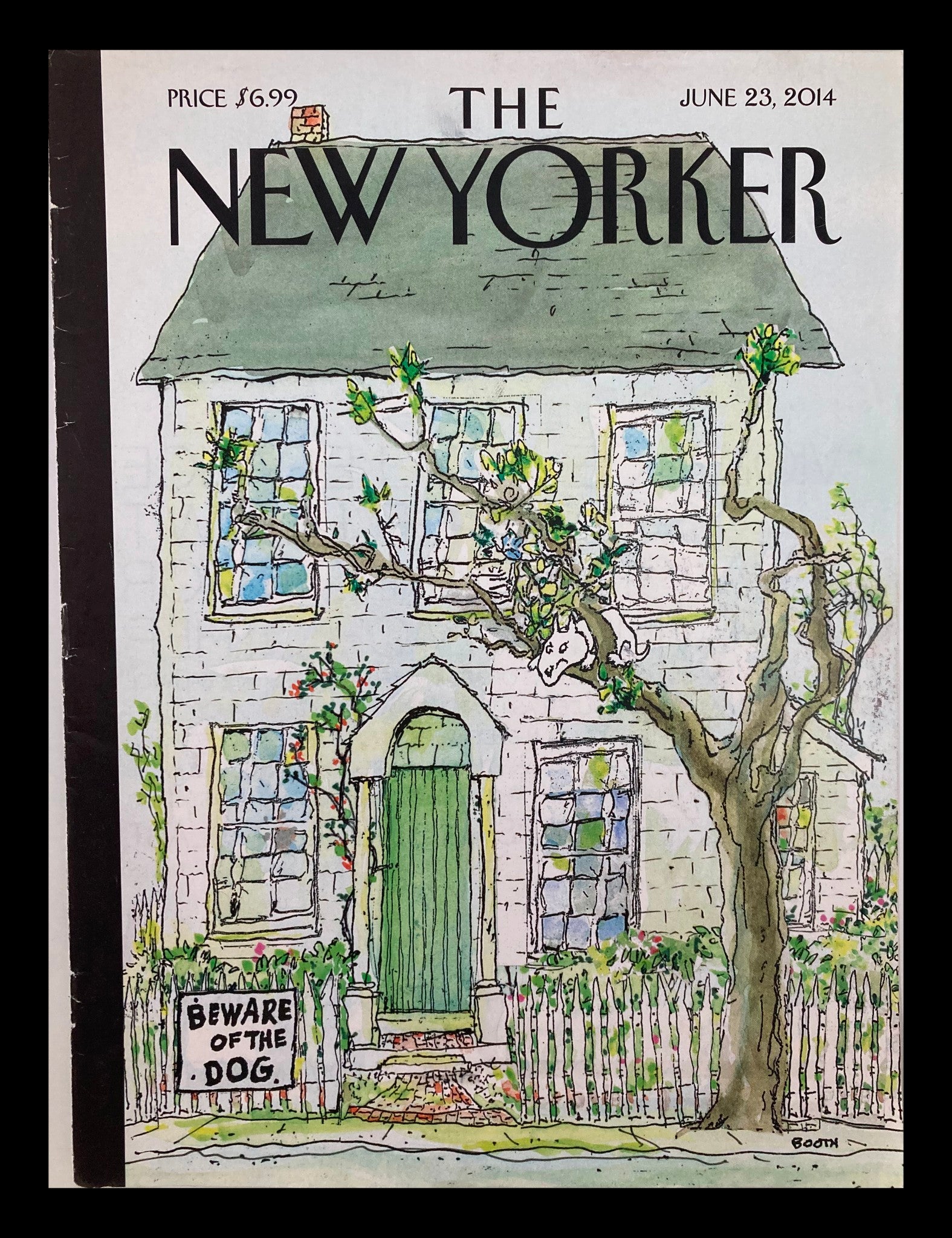 COVER ONLY The New Yorker June 23 2014 Brooklyn Three Sisters Dog by G. Booth