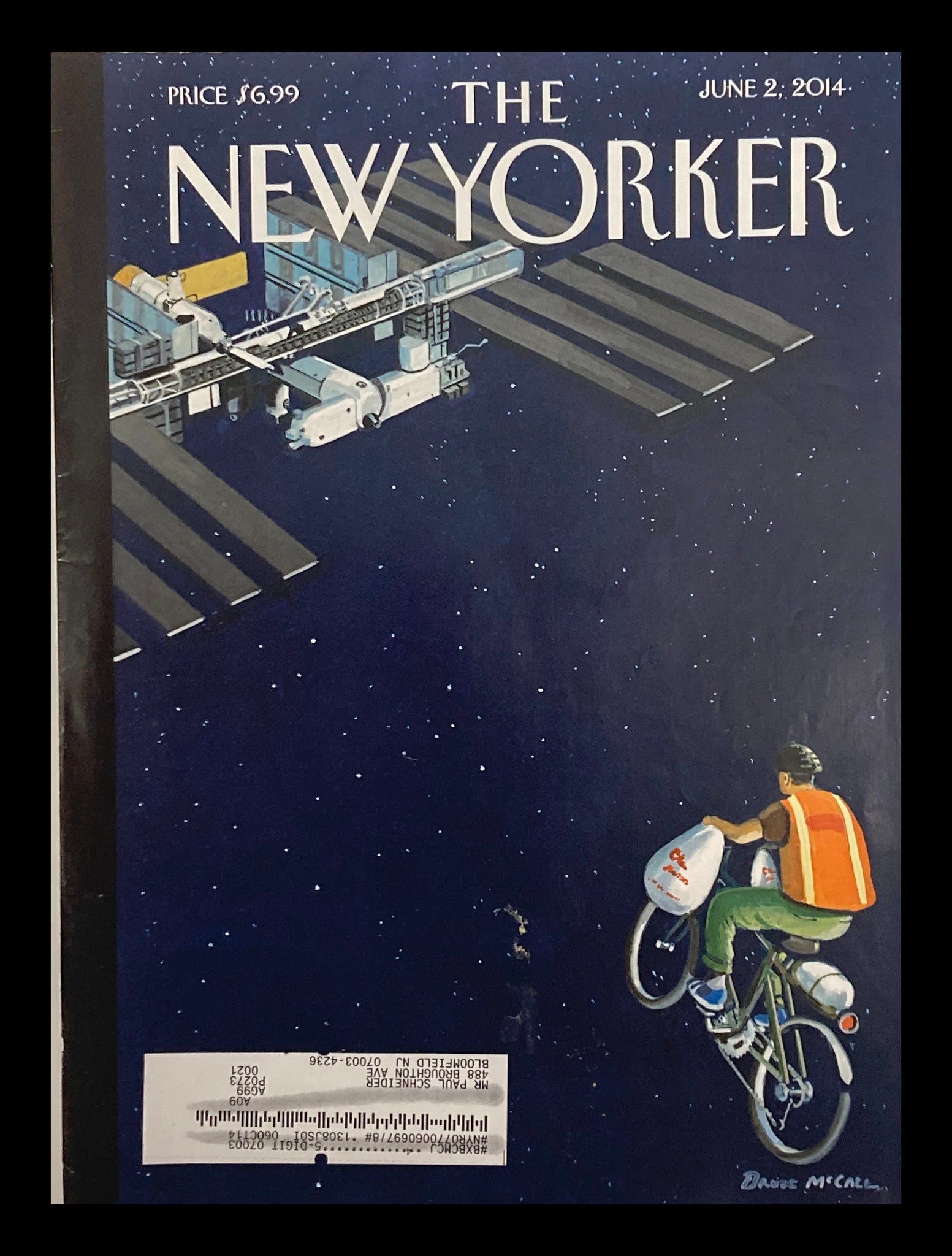 COVER ONLY The New Yorker June 2 2014 Theme Cover Free Delivery by Bruce McCall