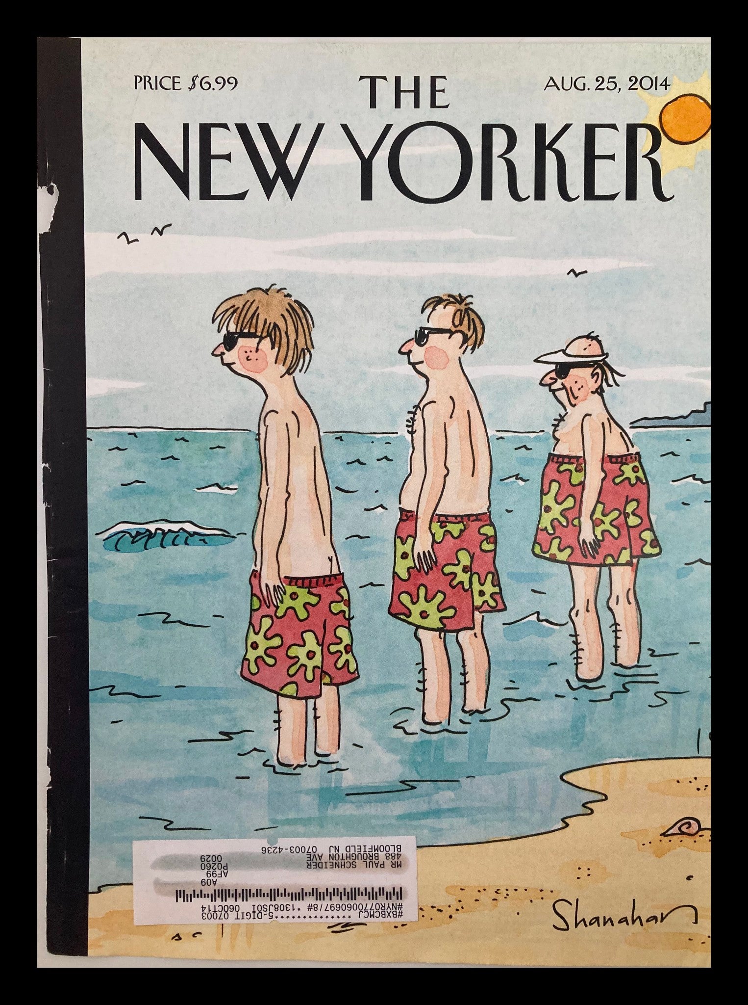 COVER ONLY The New Yorker August 25 2014 Trunk Show by Danny Shanahan