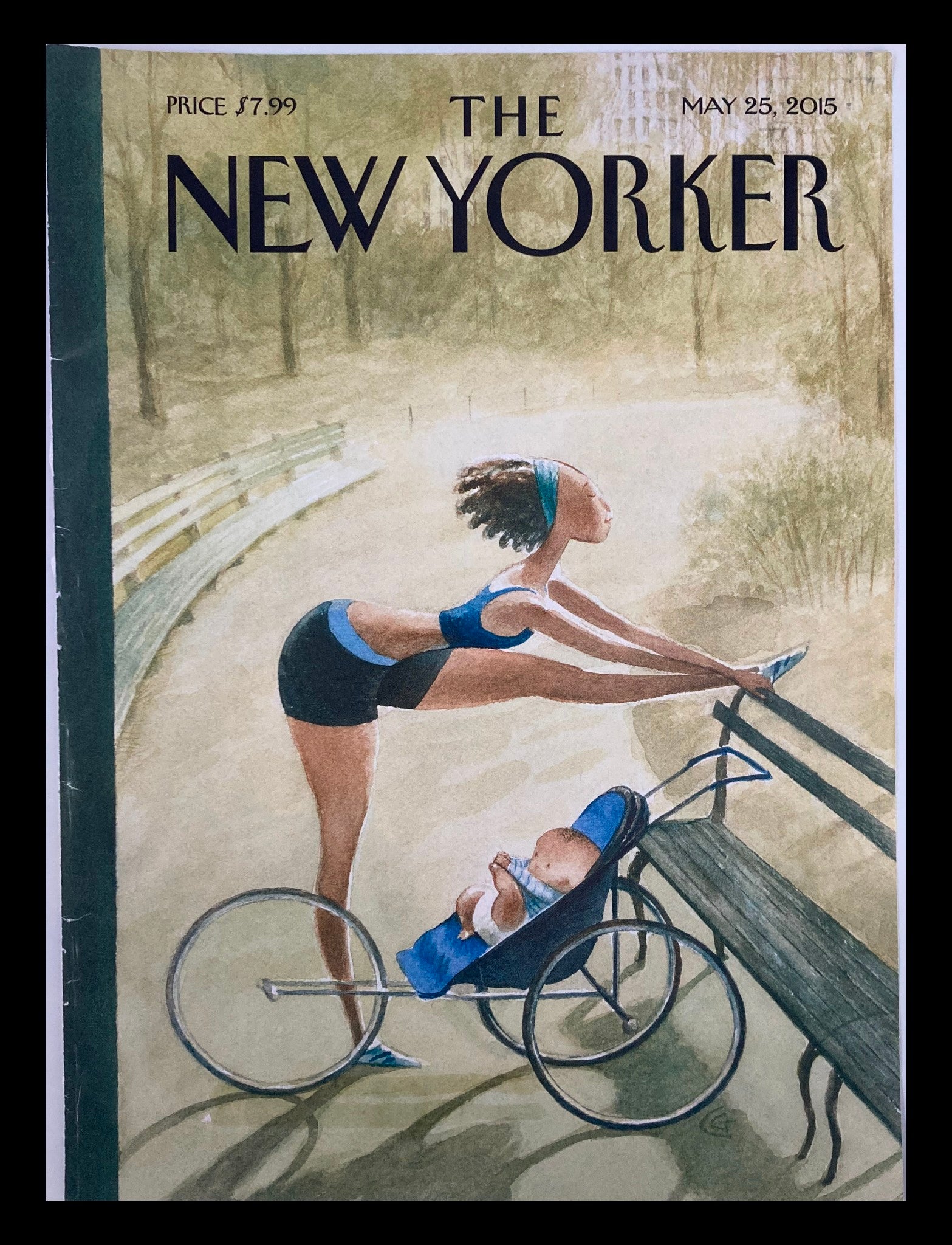 COVER ONLY The New Yorker May 25 2015 Theme Cover Early Start by Carter Goodrich