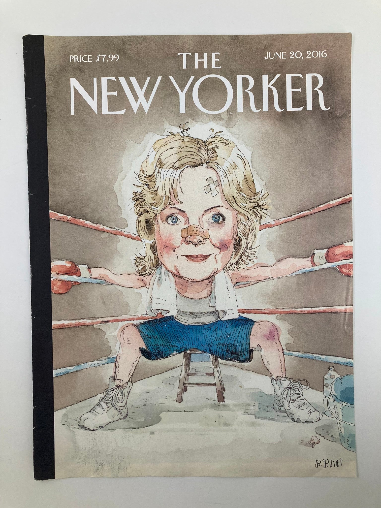 COVER ONLY The New Yorker June 20 2016 Hillary Clinton by Barry Blitt No Label