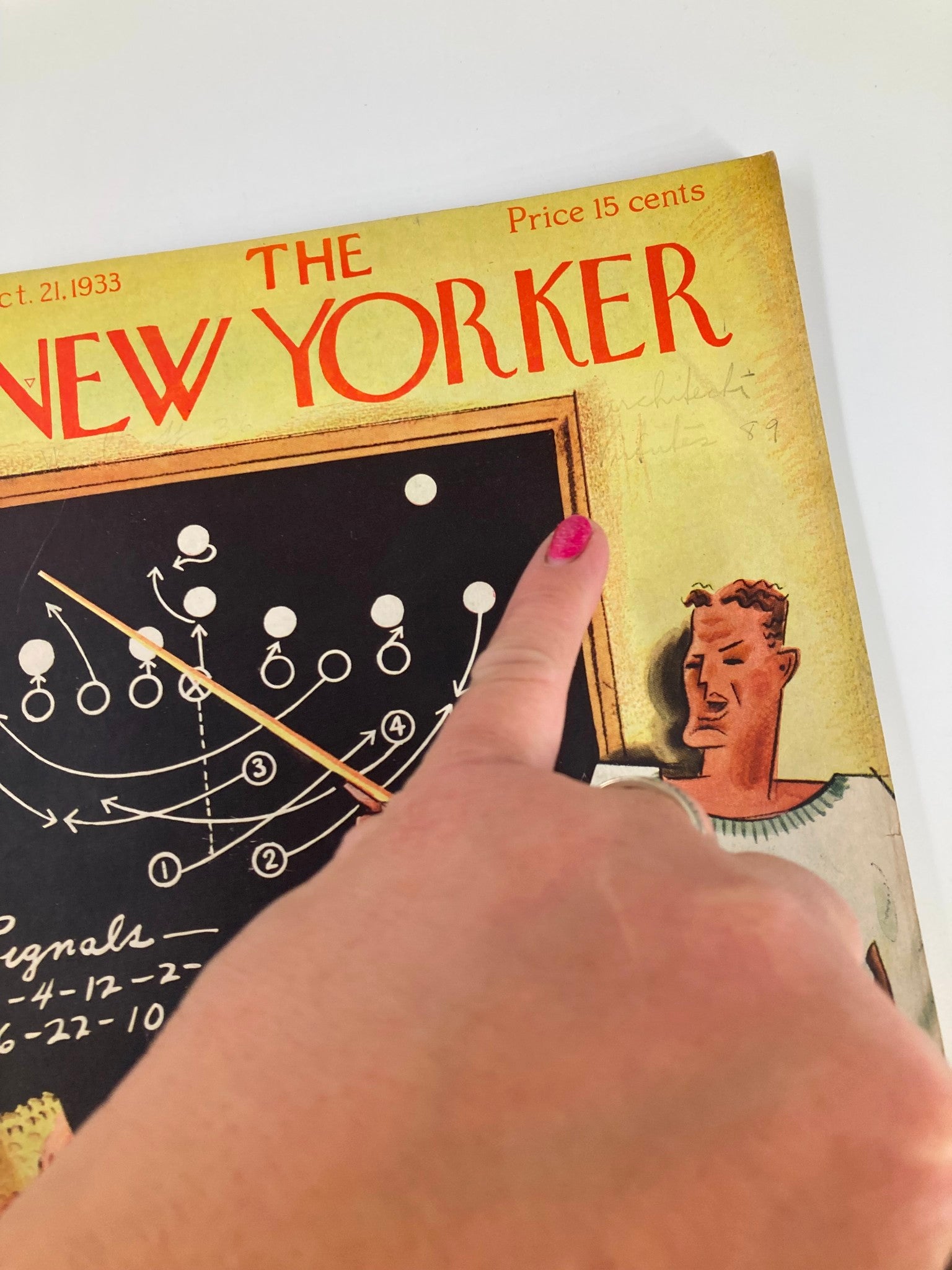 The New Yorker Magazine October 21 1933 Football Game Strategy by Harry Brown