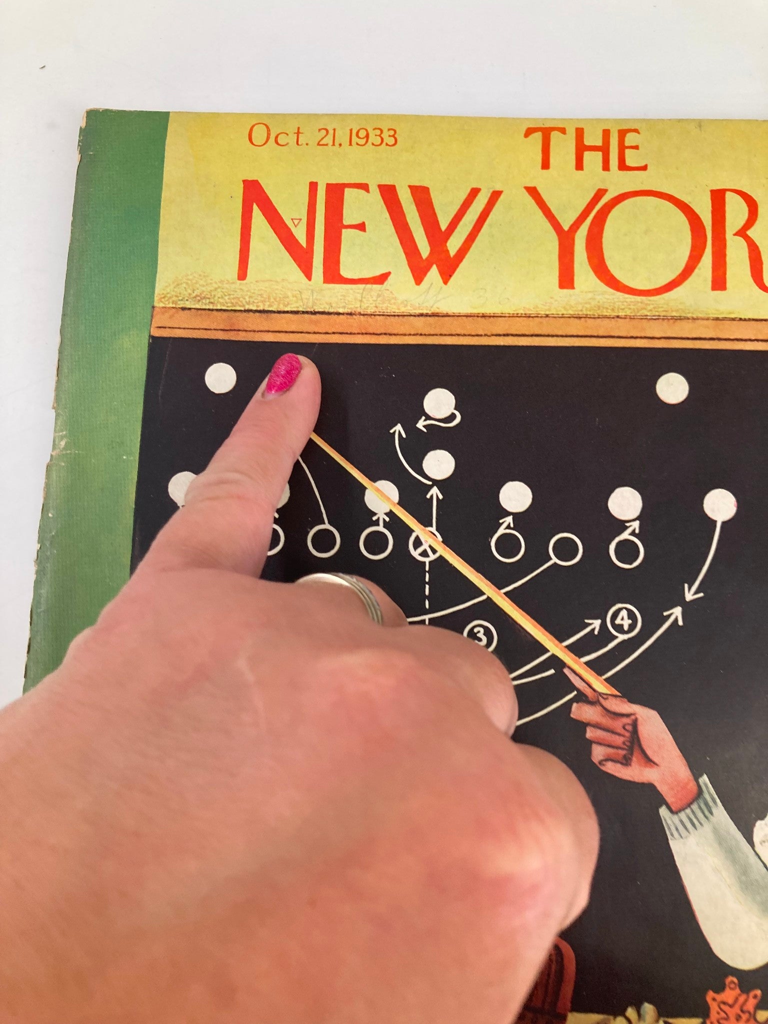 The New Yorker Magazine October 21 1933 Football Game Strategy by Harry Brown