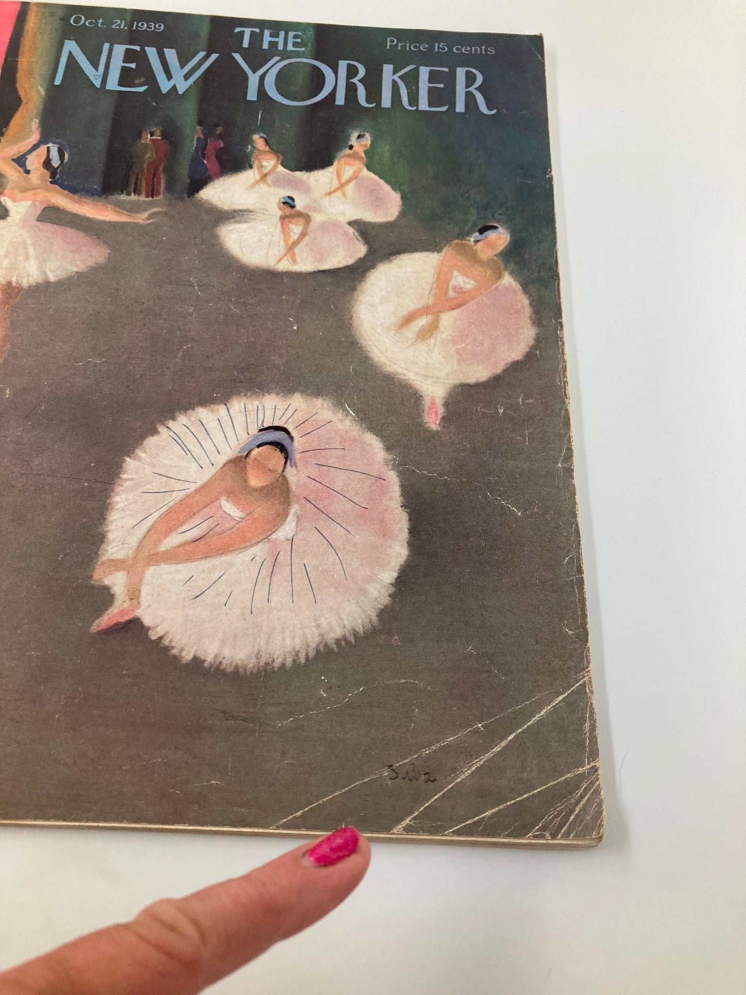 The New Yorker Magazine October 21 1939 Ballerinas Ballet by Susan Suba No Label