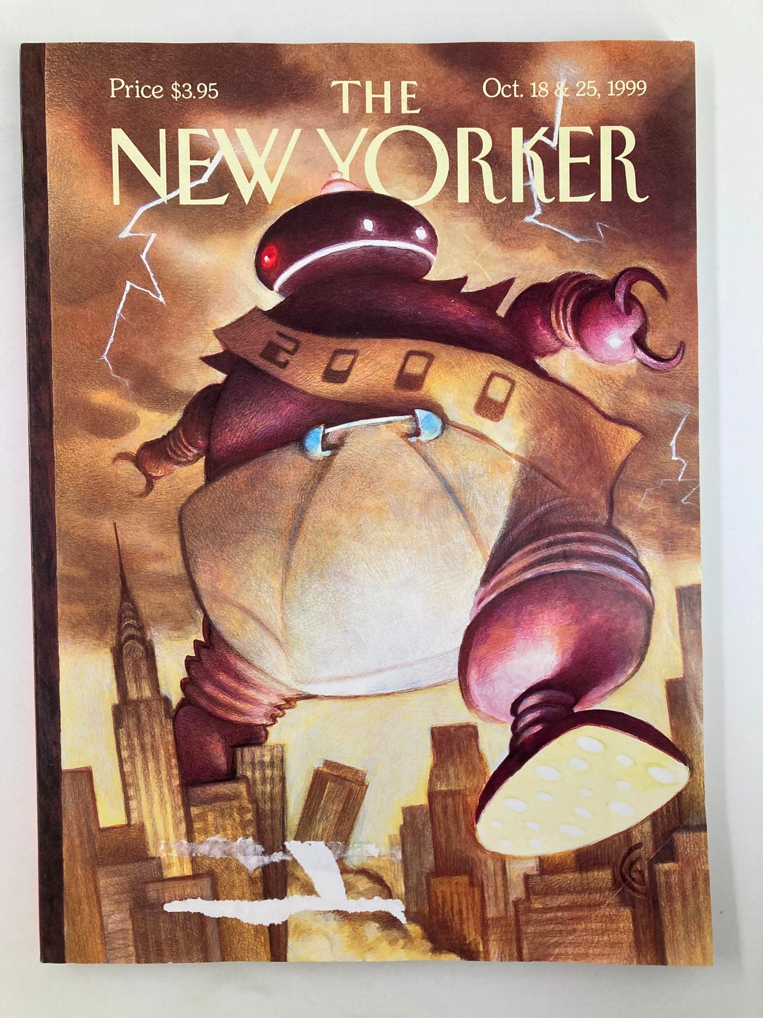 The New Yorker Magazine October 18 & 25 1999 Big Baby by Carter Goodrich