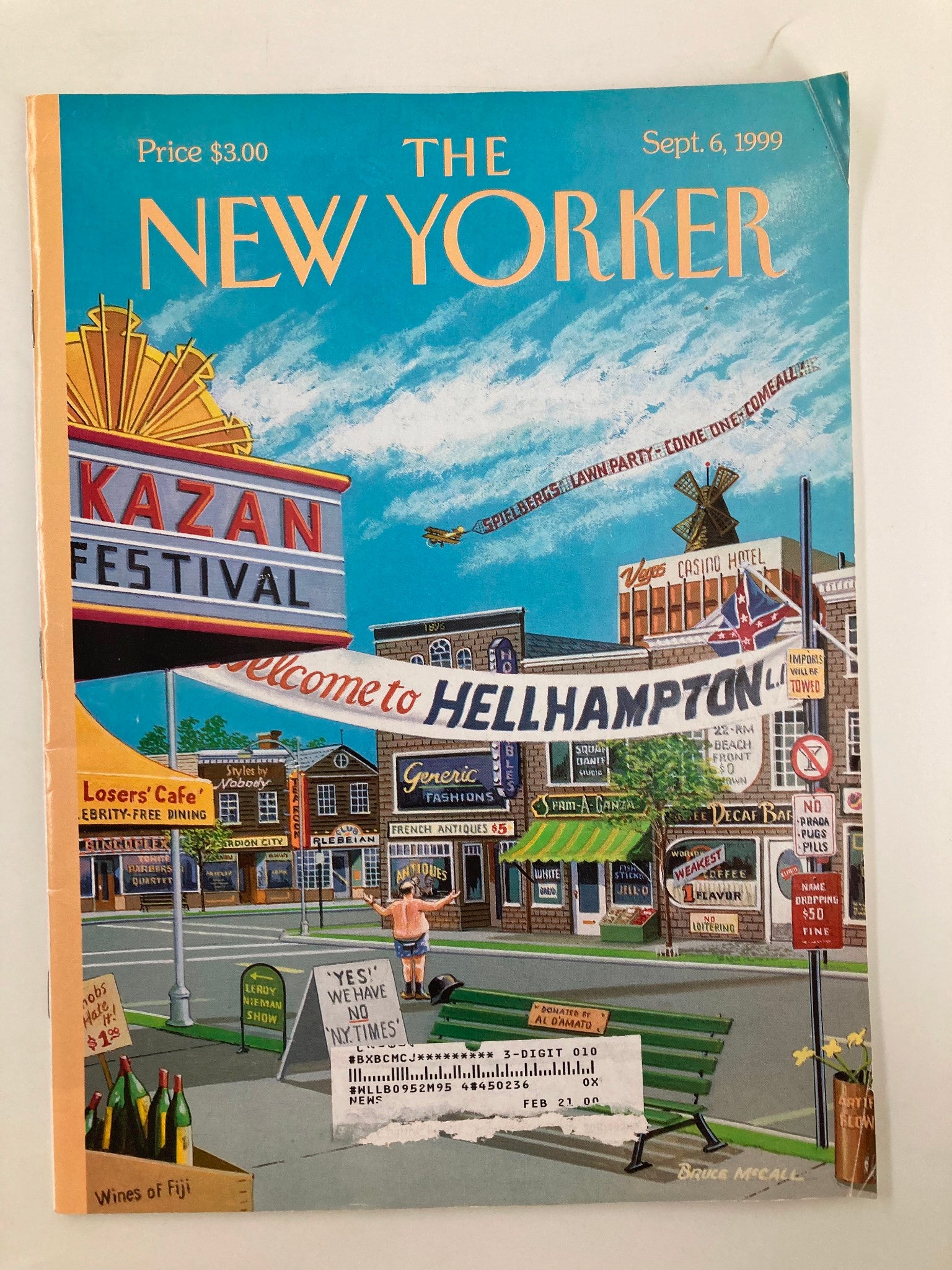 The New Yorker Magazine September 6 1999 Welcome to Hellhampton by Bruce McCall