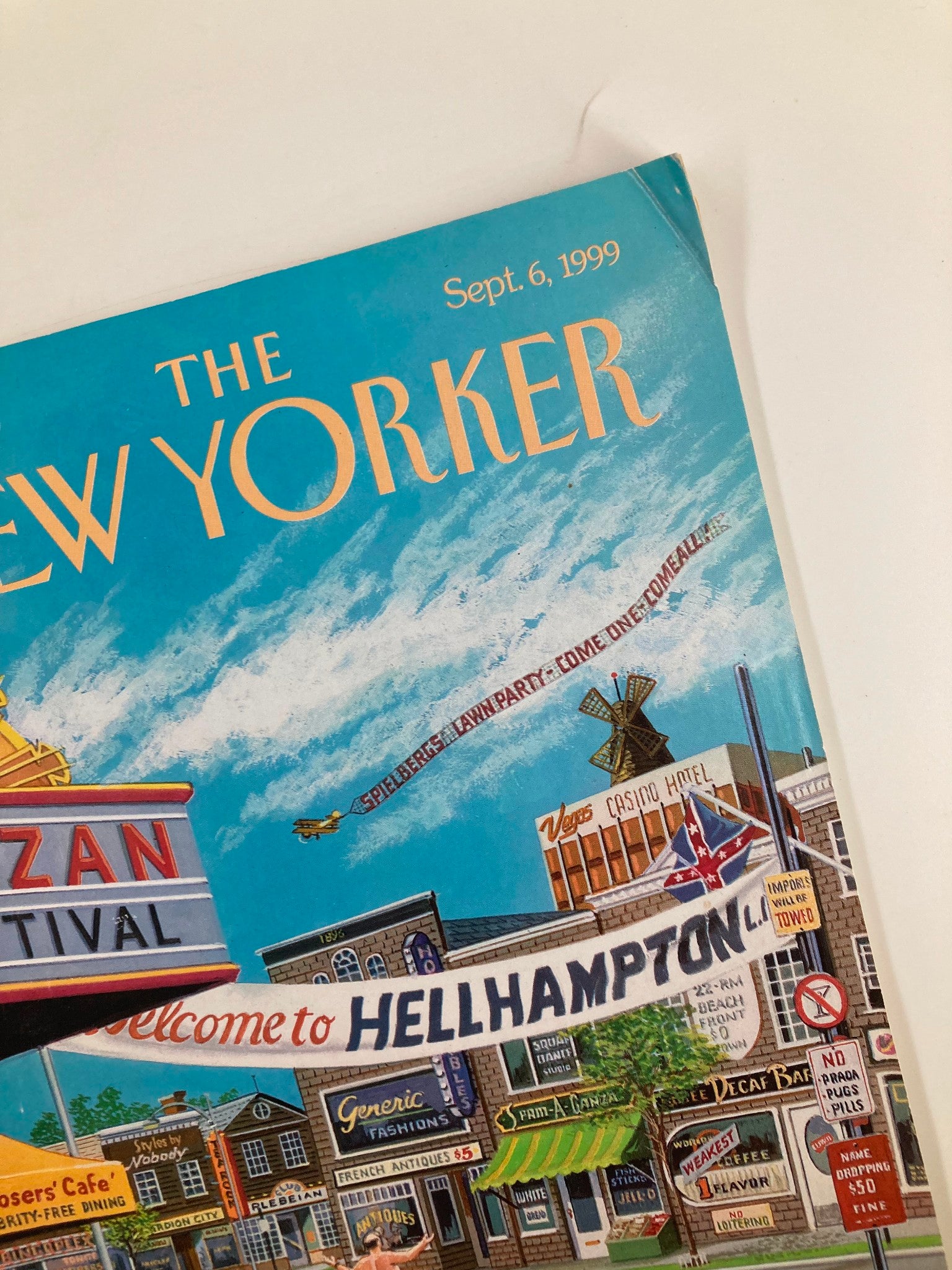 The New Yorker Magazine September 6 1999 Welcome to Hellhampton by Bruce McCall