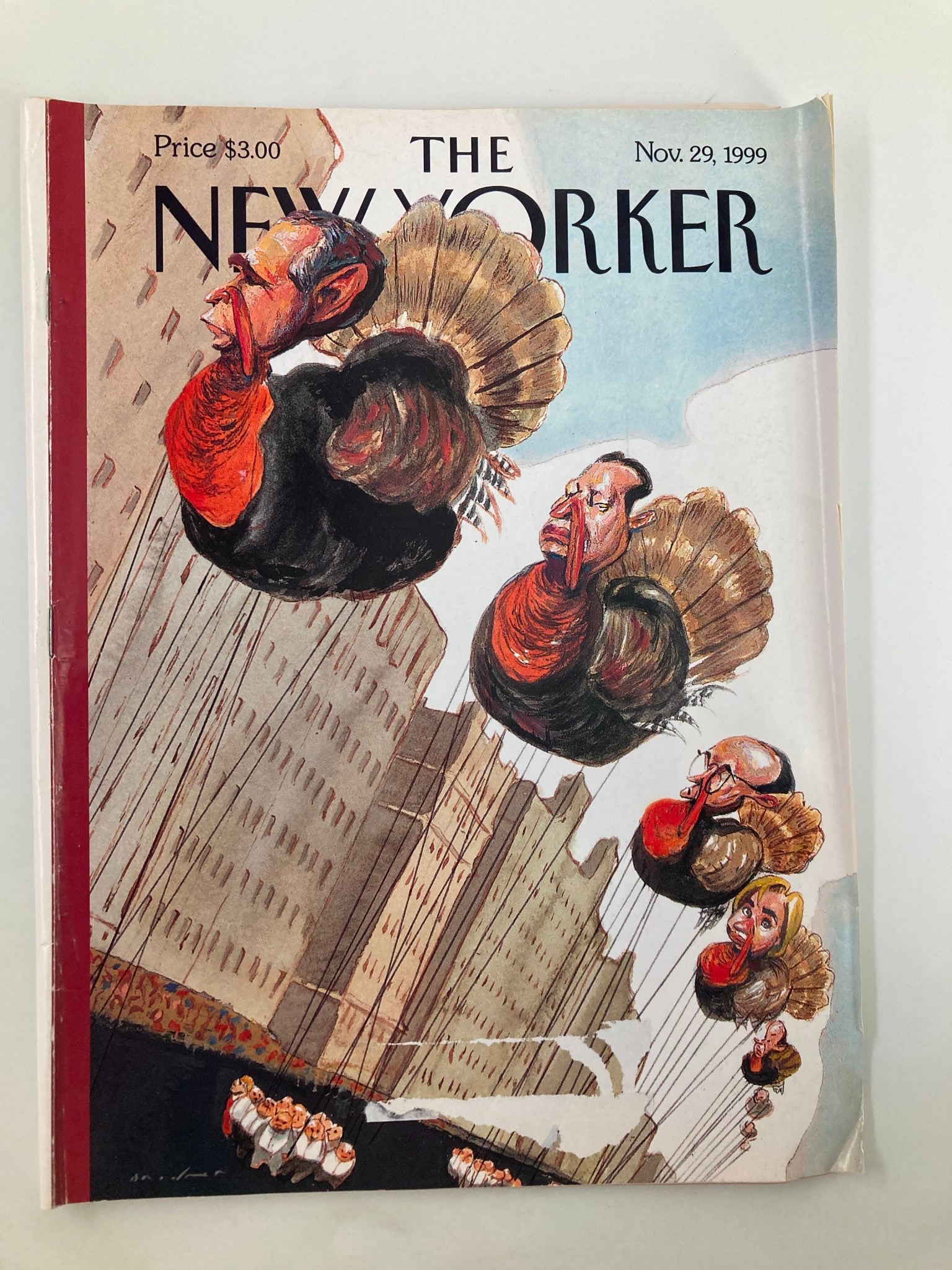 The New Yorker Magazine November 29 1999 Turkey Day by Steve Brodner