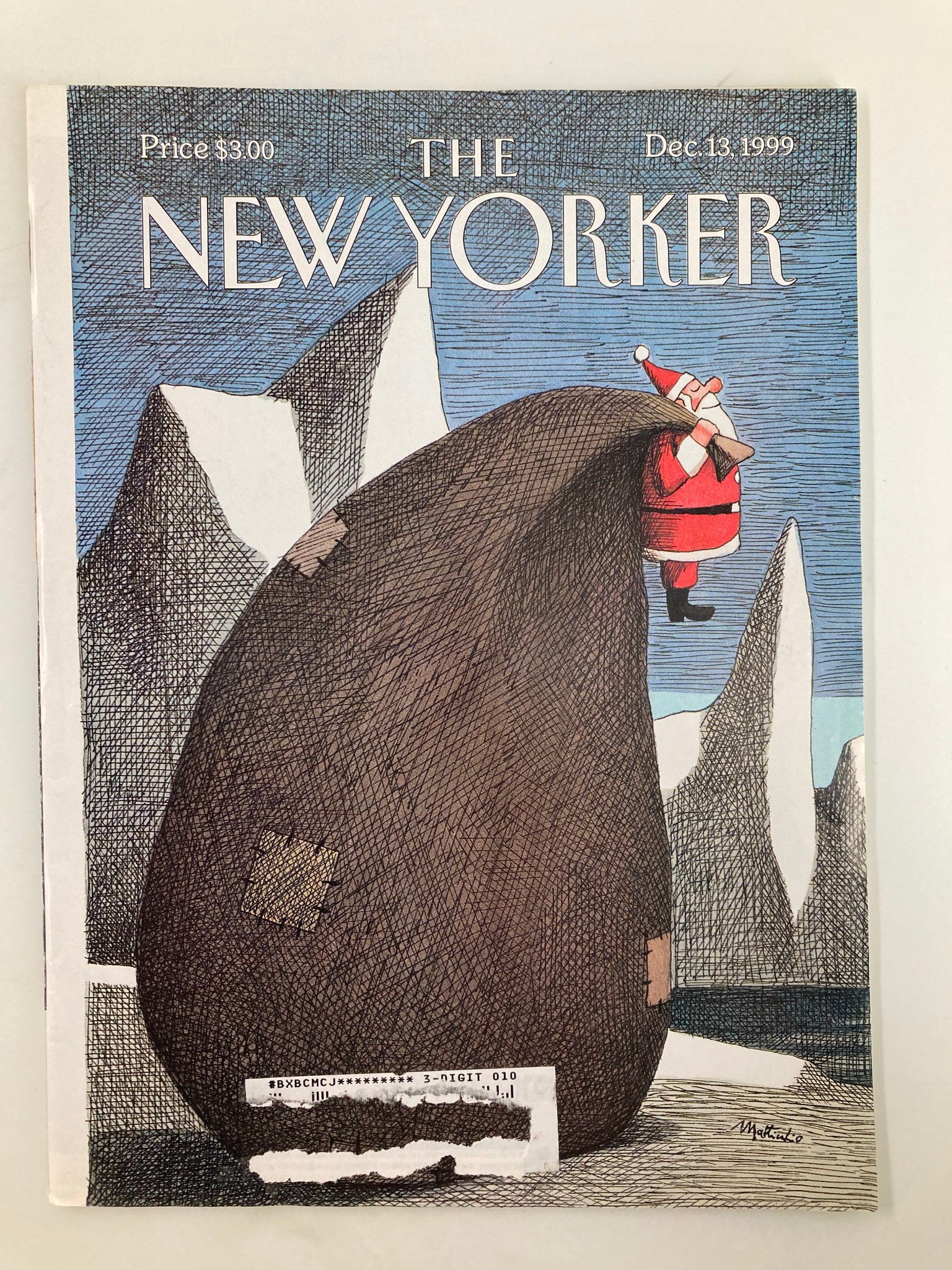 The New Yorker Magazine December 13 1999 The Big Bag by Franco Matticchio