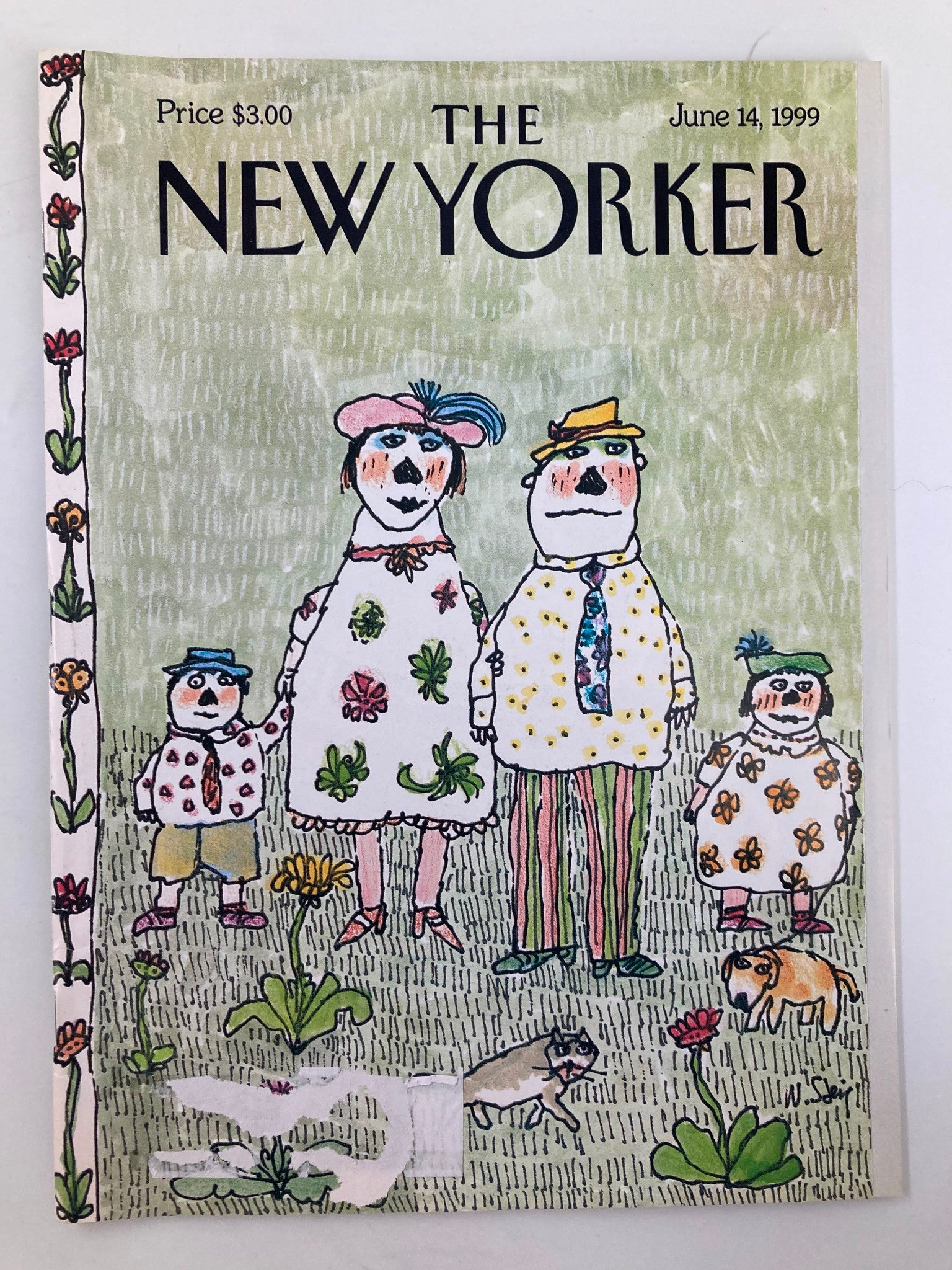 The New Yorker Magazine June 14 1999 Family Portrait by William Steig