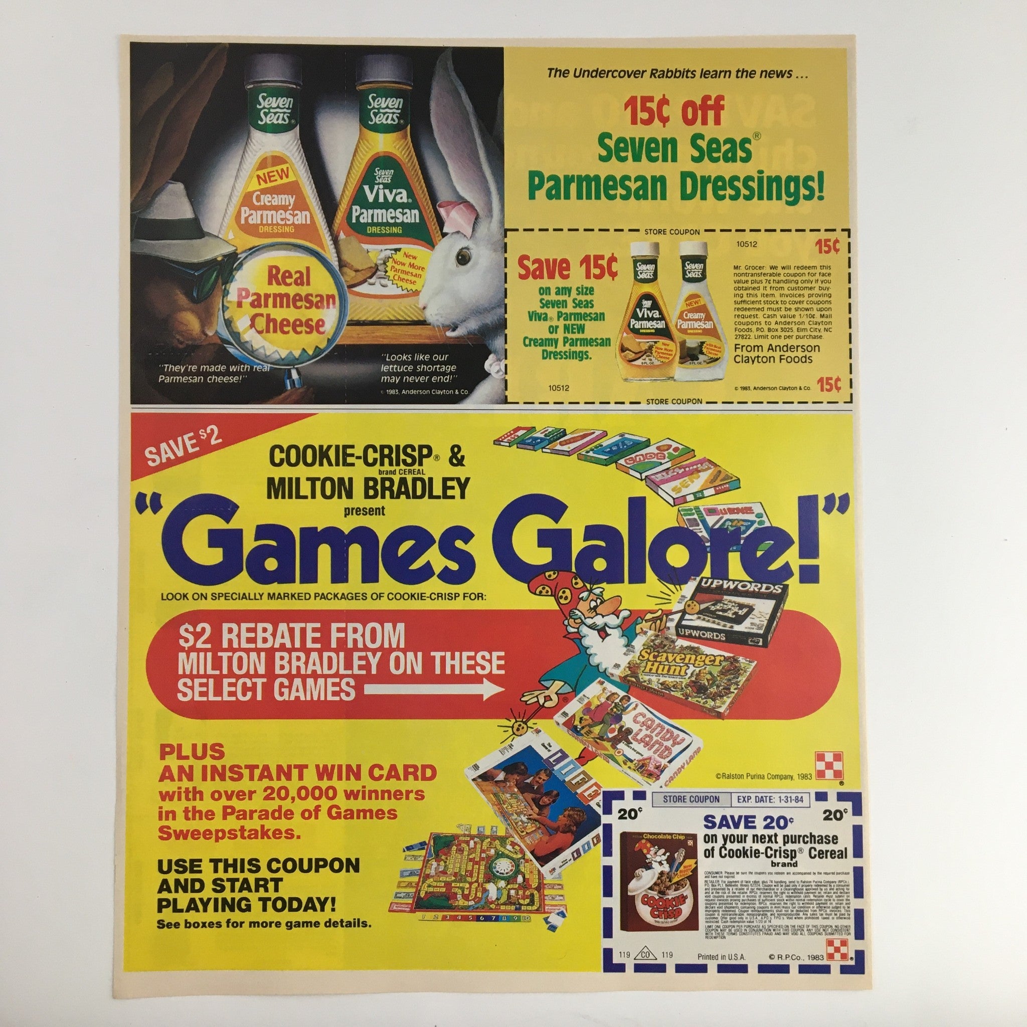 1984 Care Children's Products Circular Coupon Advertisement