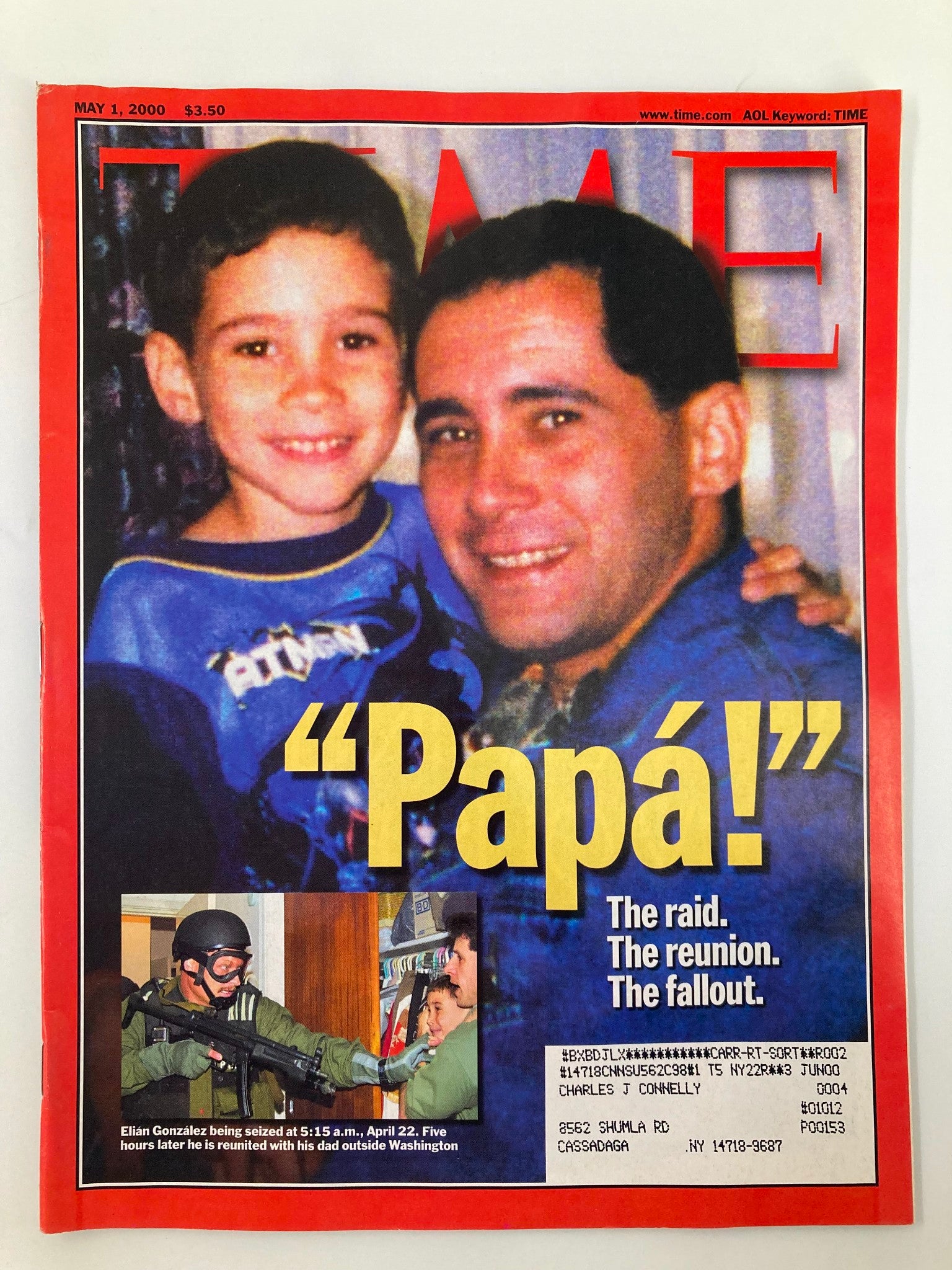 Time Magazine May 1 2000 Elian Gonzalez The Raid, The Reunion, The Fallout