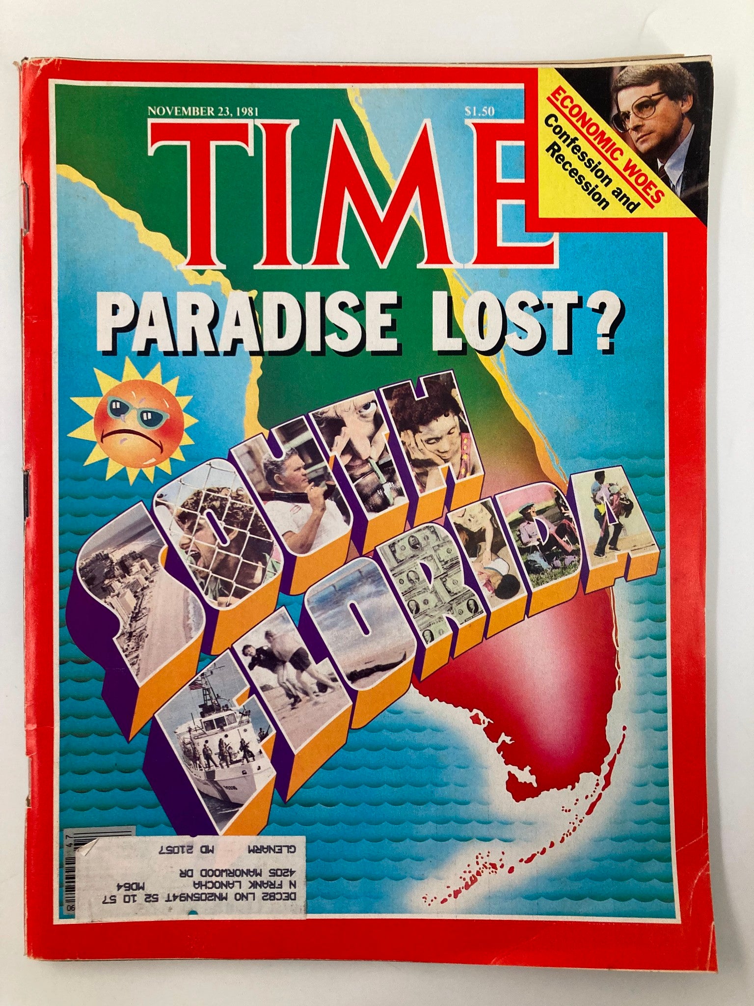 VTG Time Magazine November 23 1981 South Florida, Paradise Lost?