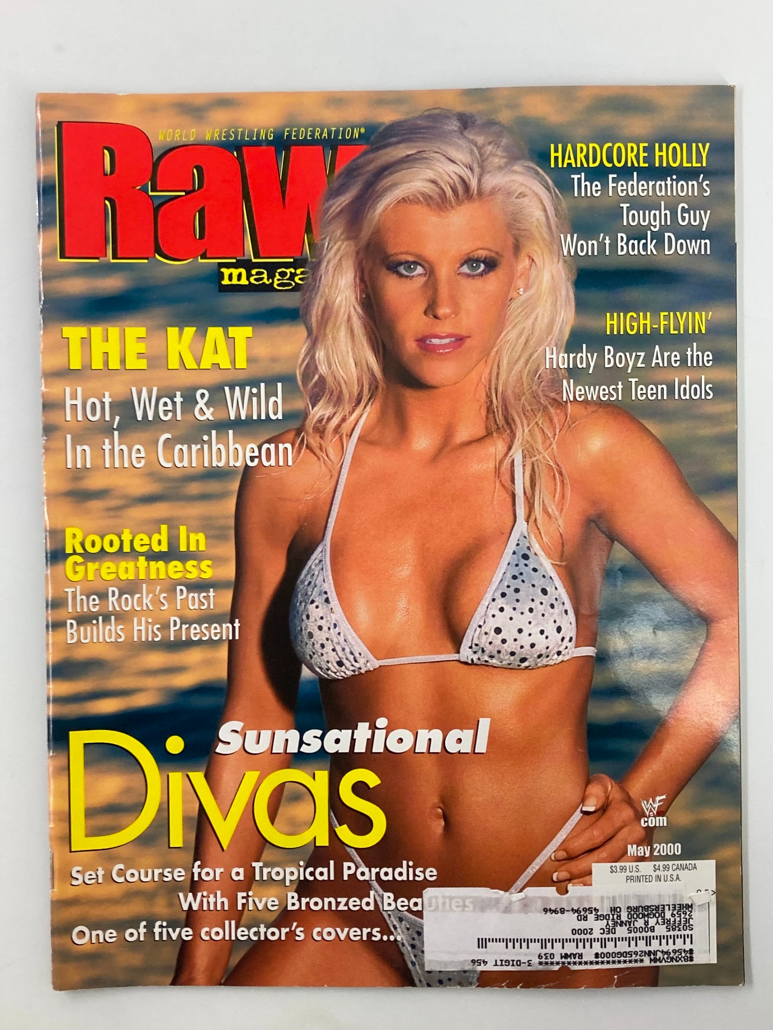 WWF Raw Magazine May 2000 The Divas Storm The Beaches, The Kat in The Caribbean