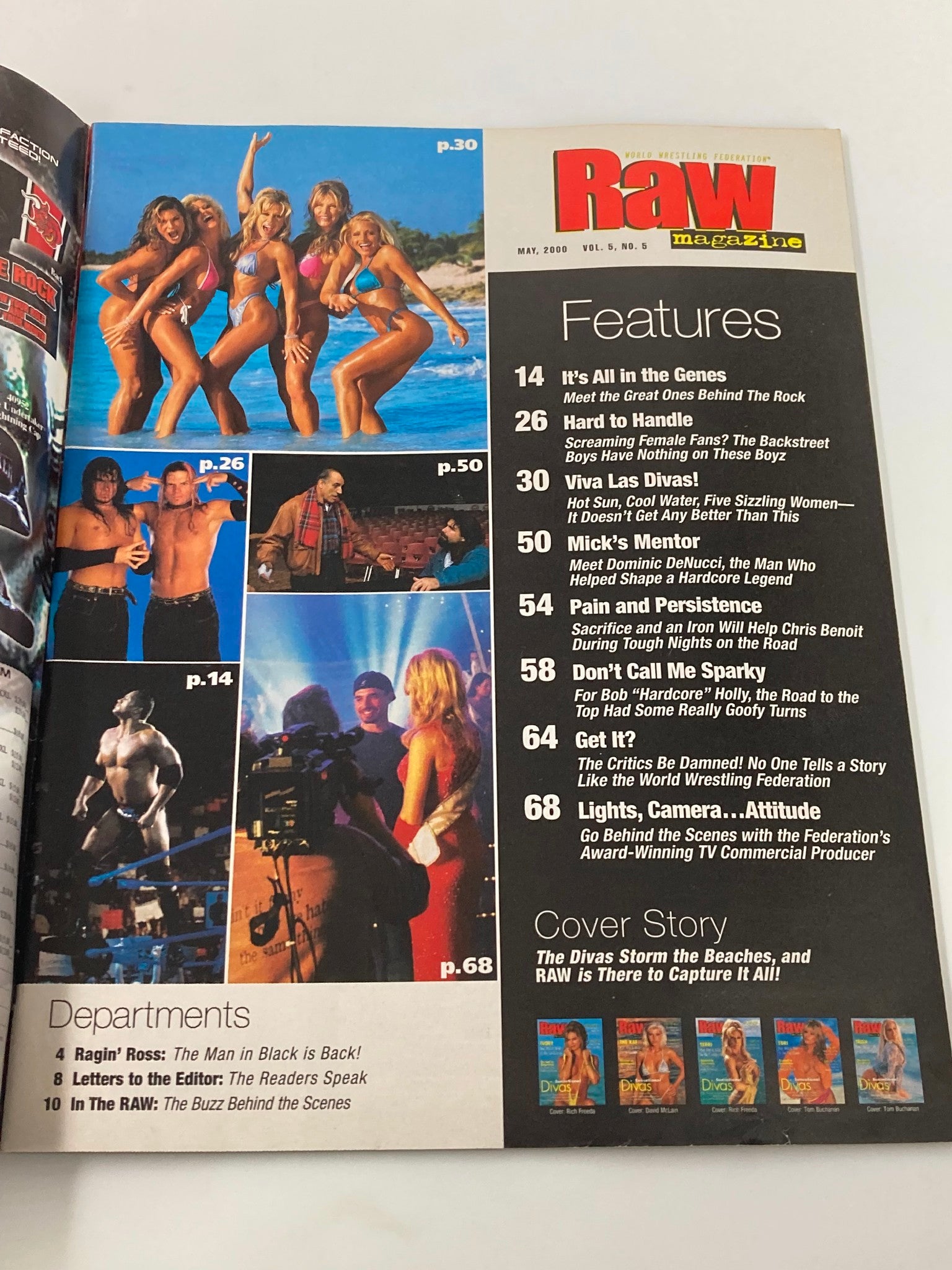 WWF Raw Magazine May 2000 The Divas Storm The Beaches, The Kat in The Caribbean