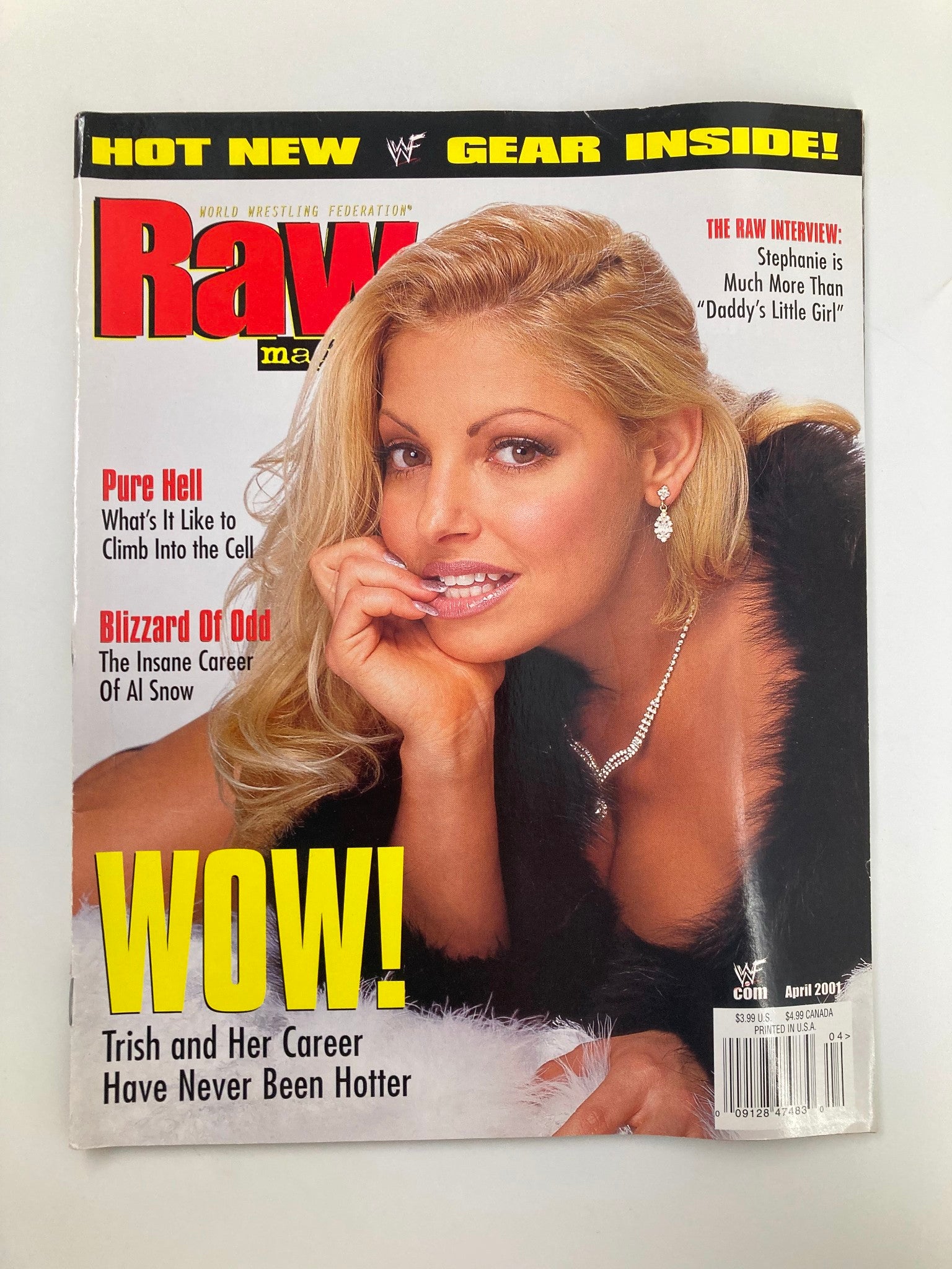 WWF Raw Magazine April 2001 Trish Stratus and Her Career Have Never Been Hotter