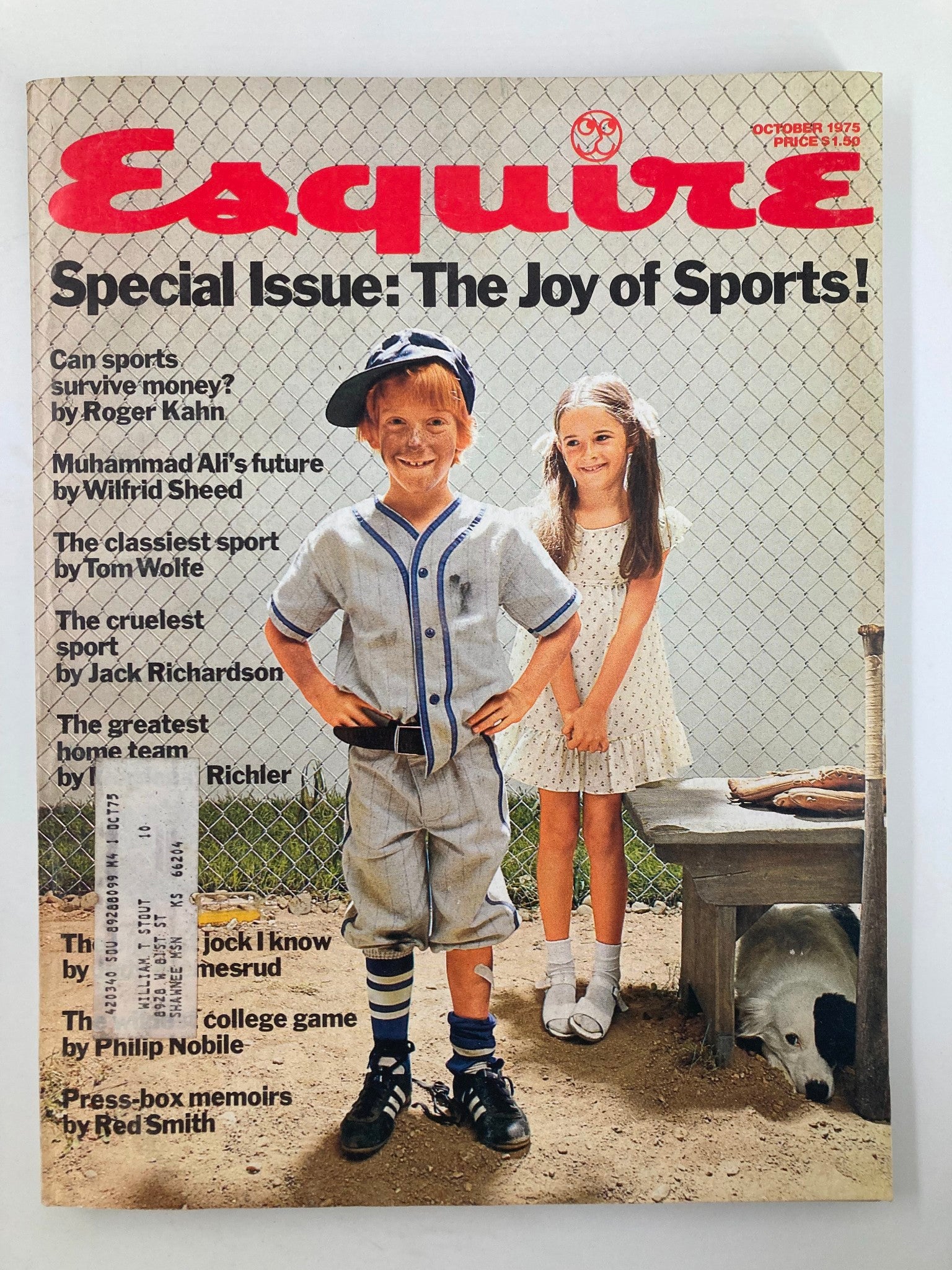 VTG Esquire Magazine October 1975 Muhammad Ali's Future, The Joy of Sports