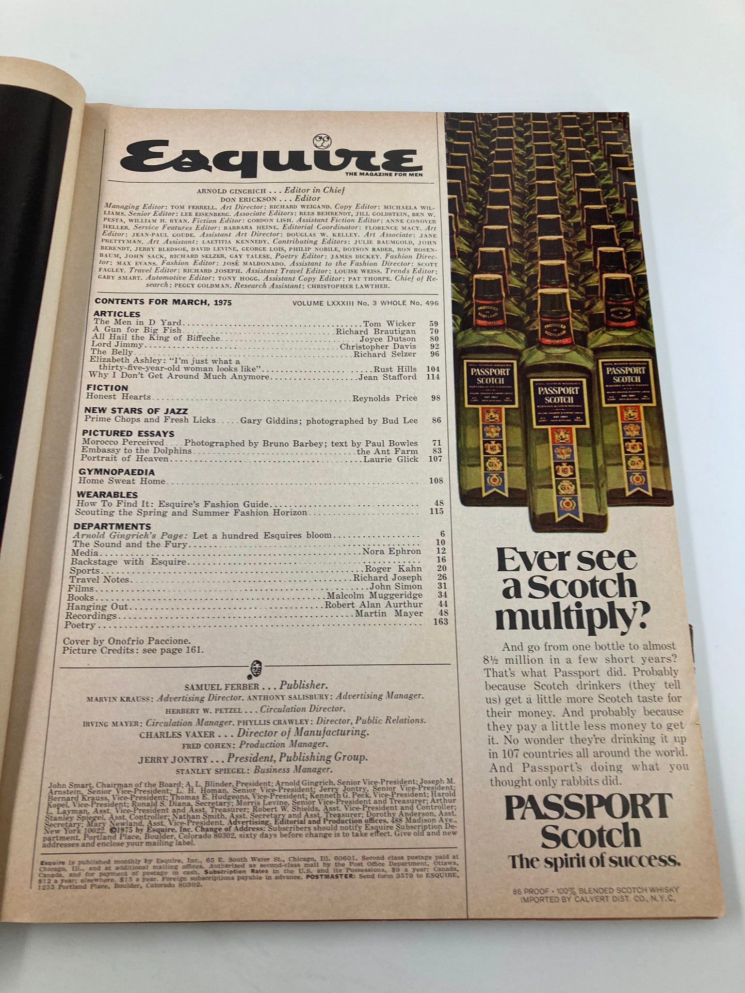 VTG Esquire Magazine March 1975 Tom Wicker's Report on Attica A Time To Die