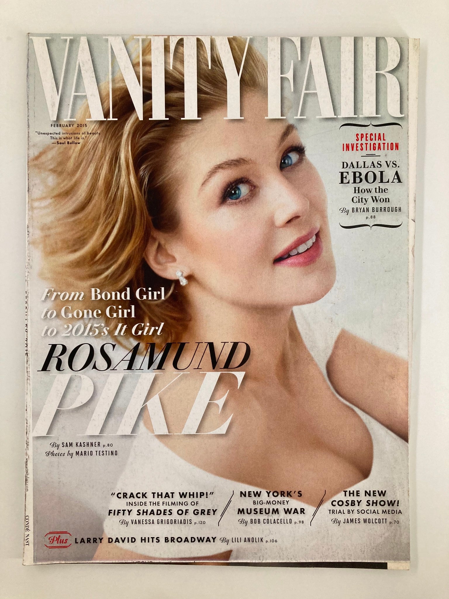 Vanity Fair Magazine February 2015 Rosamund Pike Bond Girl to Gone Girl No Label