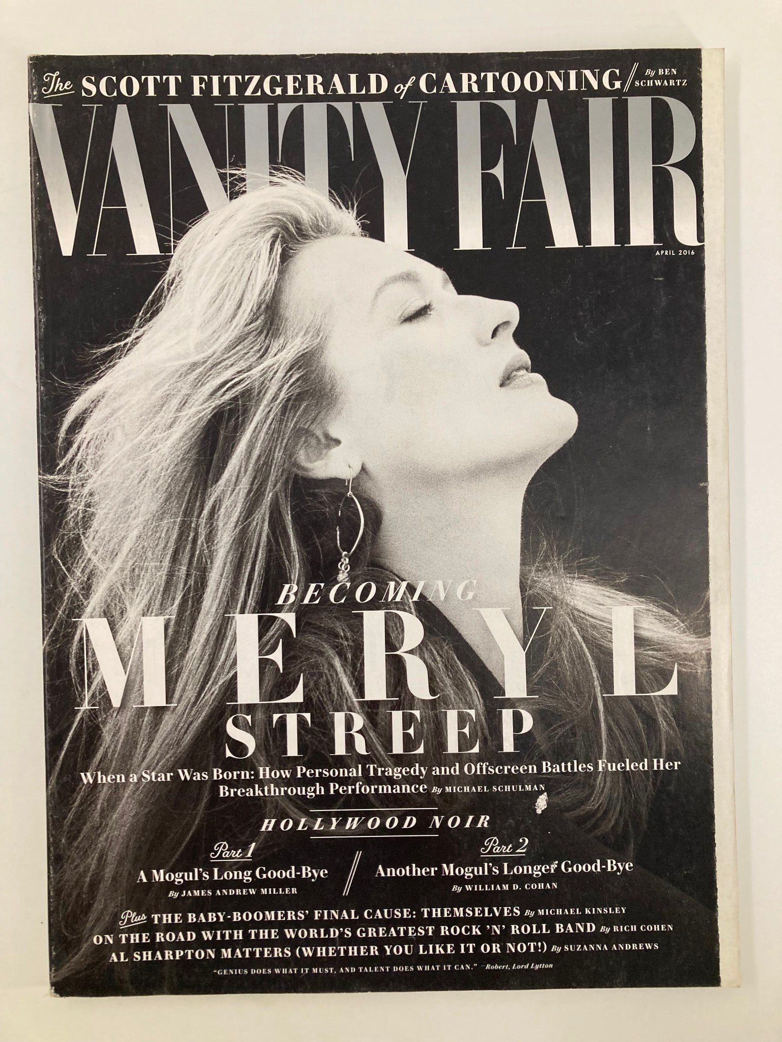 Vanity Fair Magazine April 2016 Becoming Meryl Streep Hollywood Noir No Label