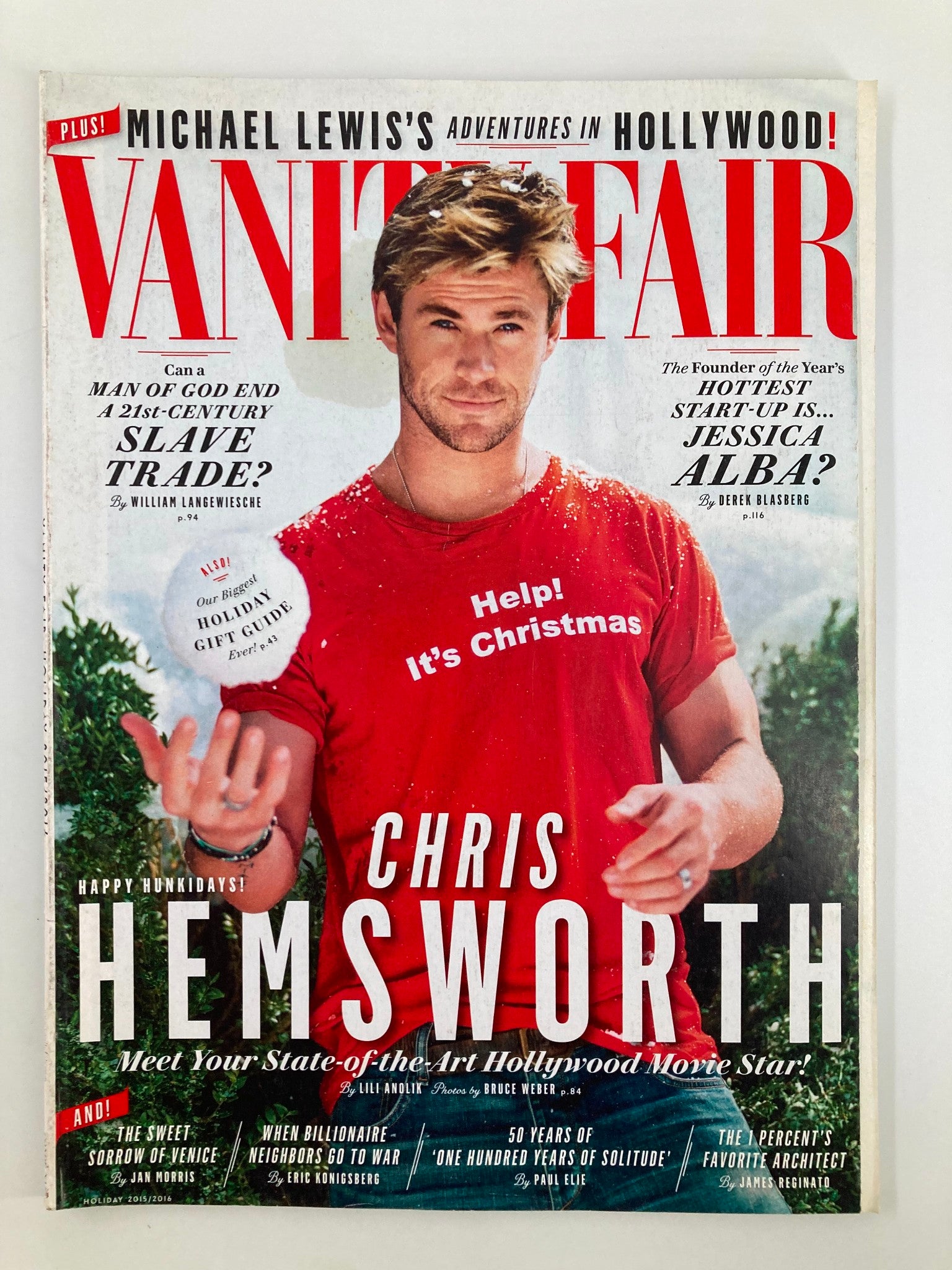 Vanity Fair Magazine Holiday 2015 Chris Hemsworth State-of-the Art Star No Label