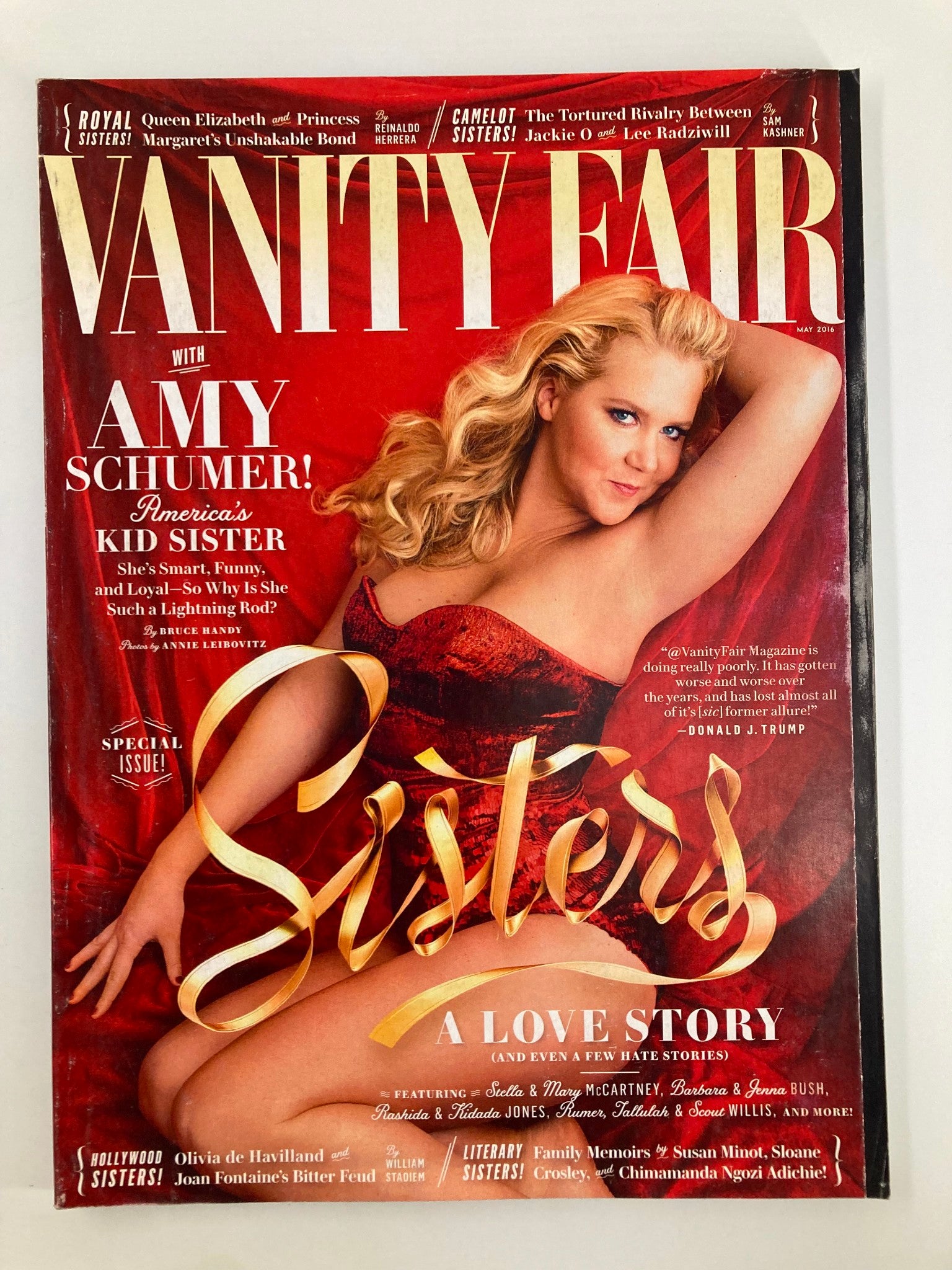 Vanity Fair Magazine May 2016 Amy Schumer America's Kid Sister No Label